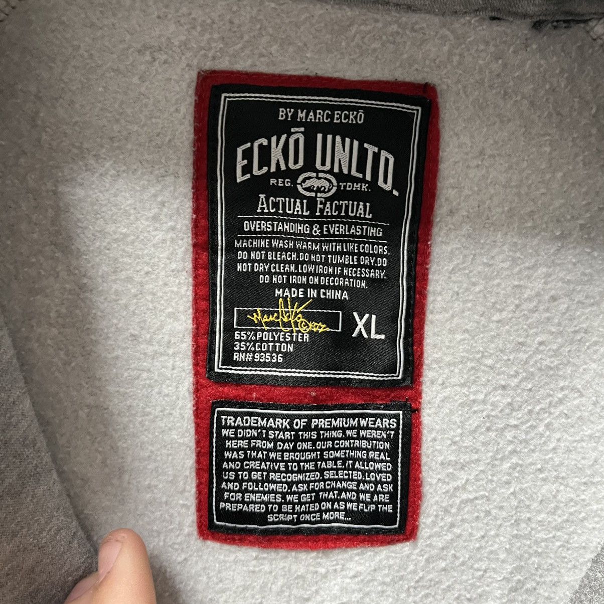 Ecko Unltd. Ecko unltd Zip Hoodie Big Logo Sweatshirt Size US XL / EU 56 / 4 - 15 Thumbnail