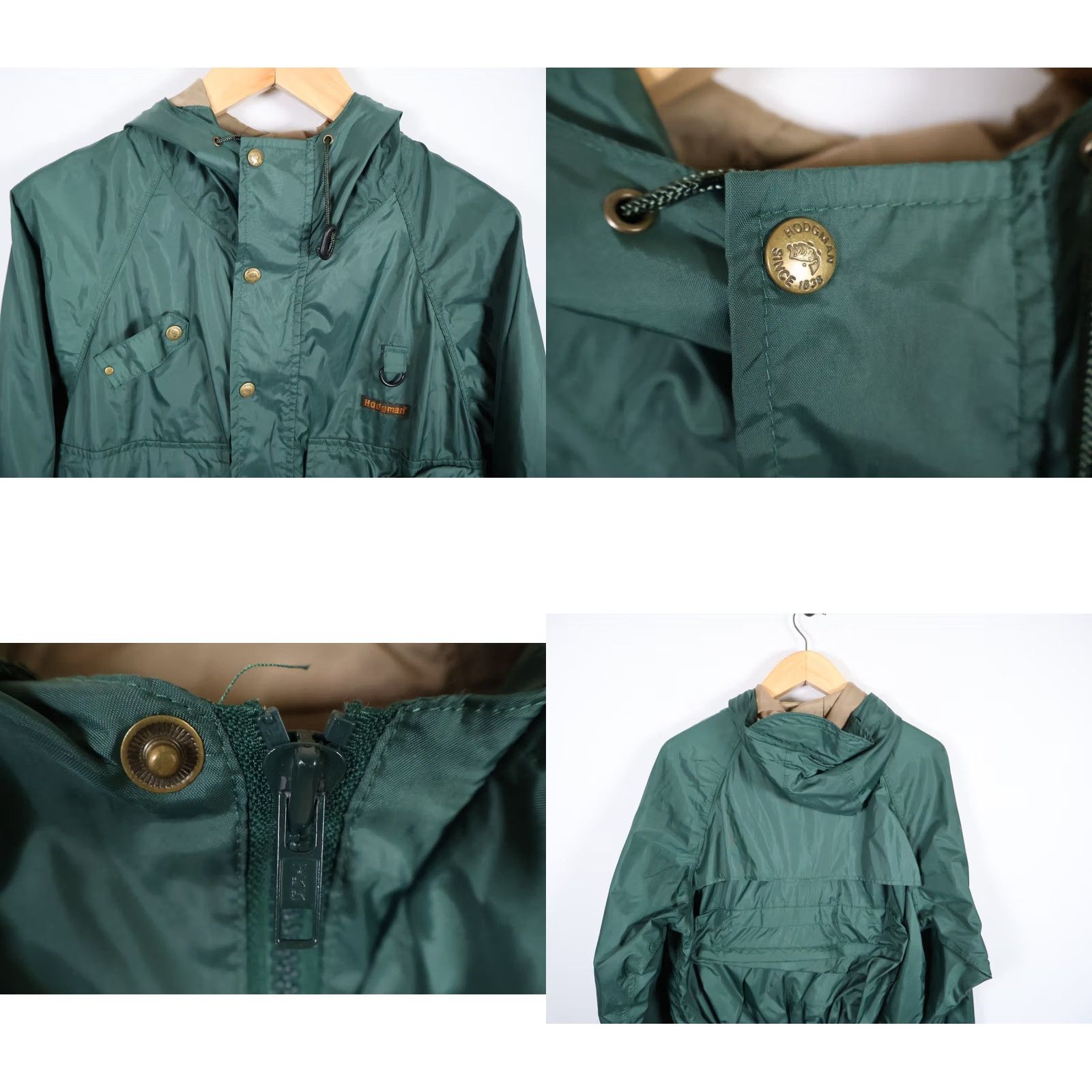 Vintage VINTAGE Hodgman Jacket Men's Medium Green Hooded Fishing Wading Zip Up Size US M / EU 48-50 / 2 - 9 Thumbnail