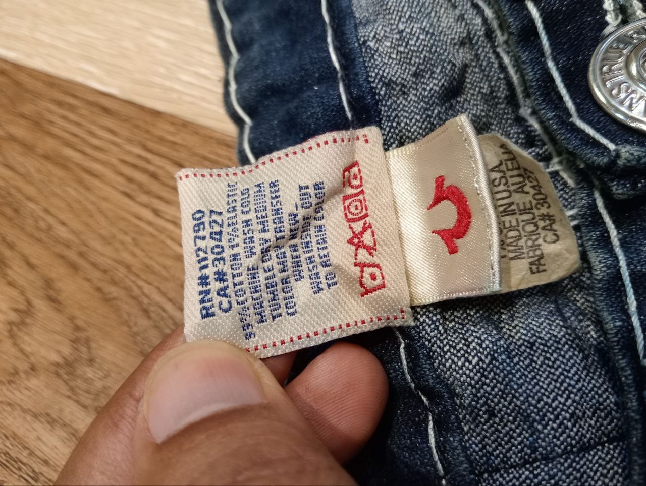 True Religion TRUE RELIGION BILLY SUPER T BLUE DENIM PANTS Size 27" / US 4 / IT 40 - 8 Thumbnail