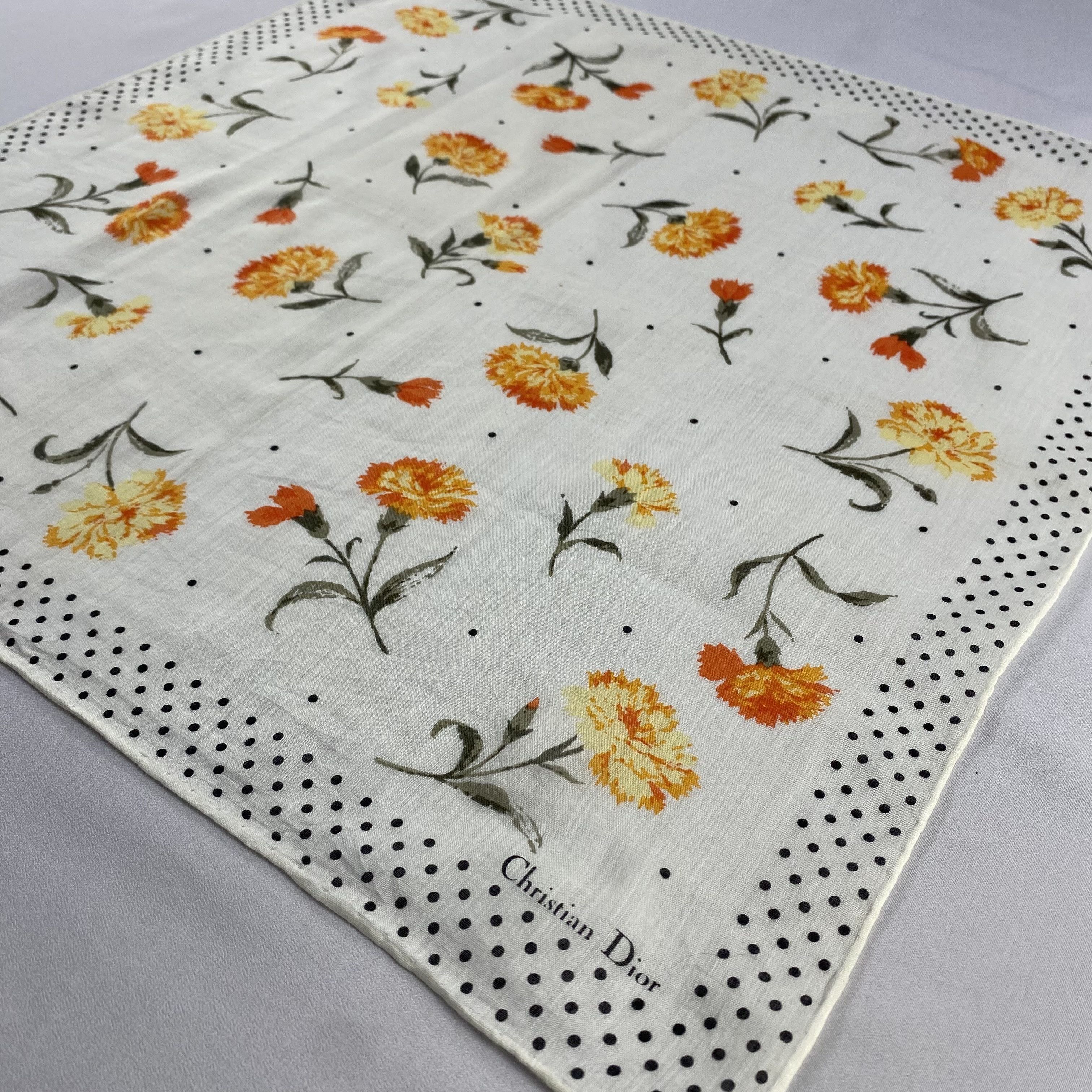 Vintage Christian Dior Neckerchief / Bandana / Handkerchief-P1465 Size ONE SIZE - 2 Thumbnail