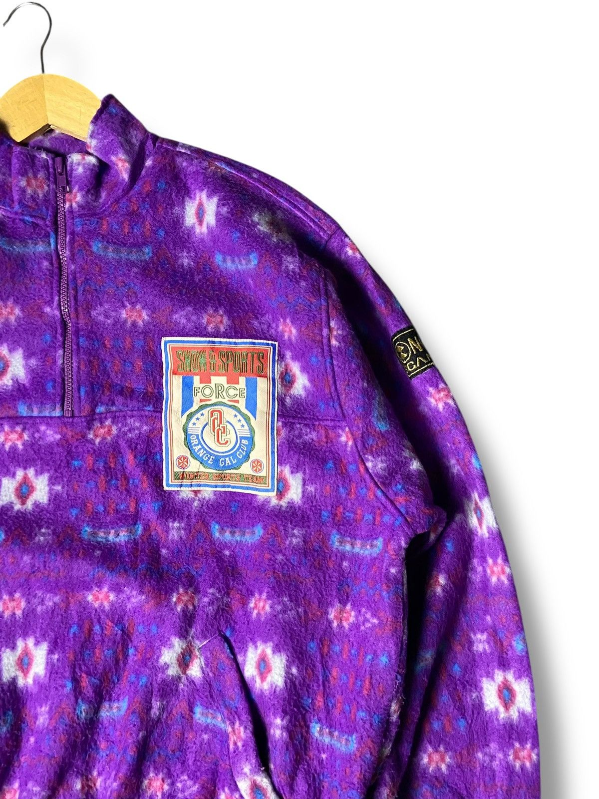 Japanese Brand Orange Gal Club Snow&Sport Half Zip Fleece Jacket (140) Size US S / EU 44-46 / 1 - 6 Thumbnail