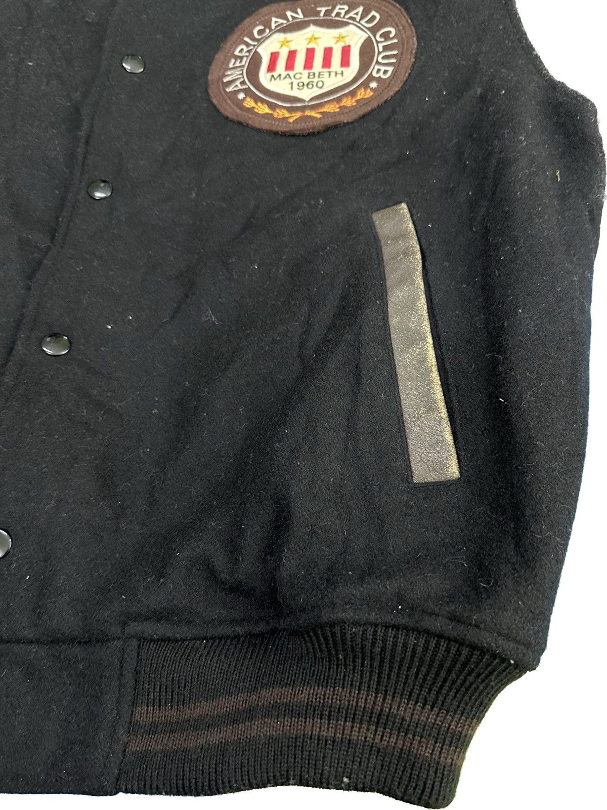 Macbeth Vtg Macbeth American Trad Club Varsity Leather/Wool Jacket Size US L / EU 52-54 / 3 - 5 Thumbnail