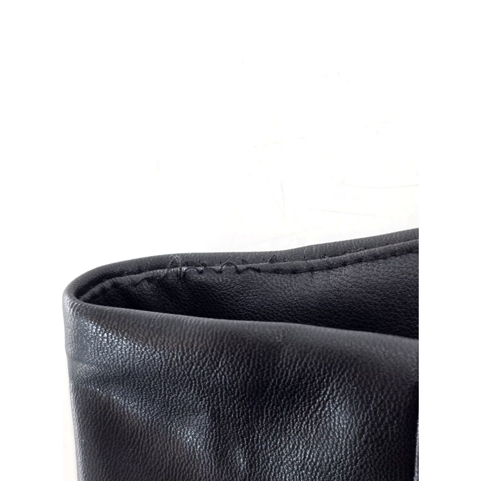 Rachel Zoe Rachel Zoe Black Faux Leather Mid-Rise Waist Straight Leg Pull-On Pants Size 6 Size 28" / US 6 / IT 42 - 6 Thumbnail