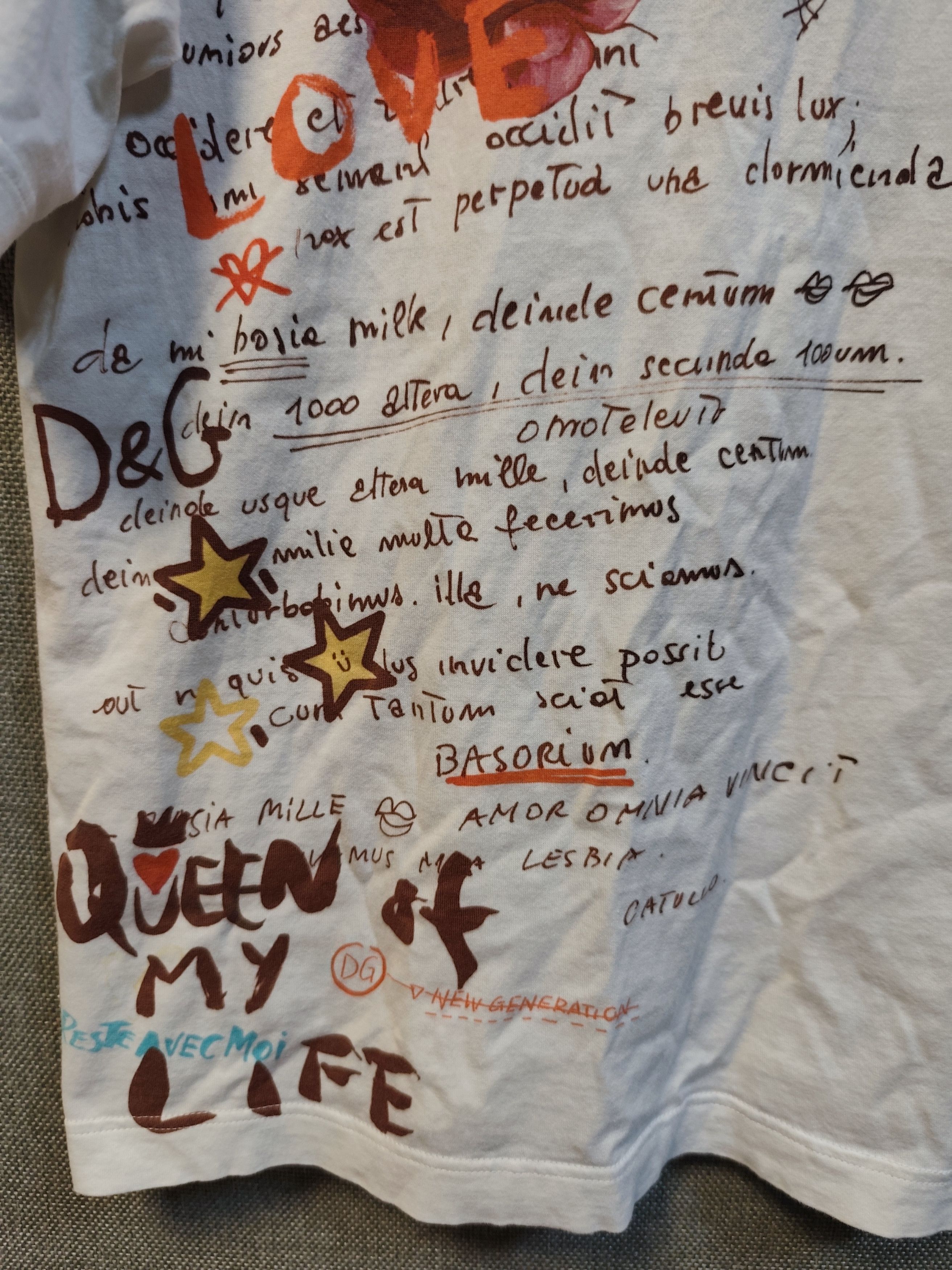Dolce & Gabbana Dolce And Gabbana Queen Of My Life Tee Size US L / EU 52-54 / 3 - 3 Thumbnail