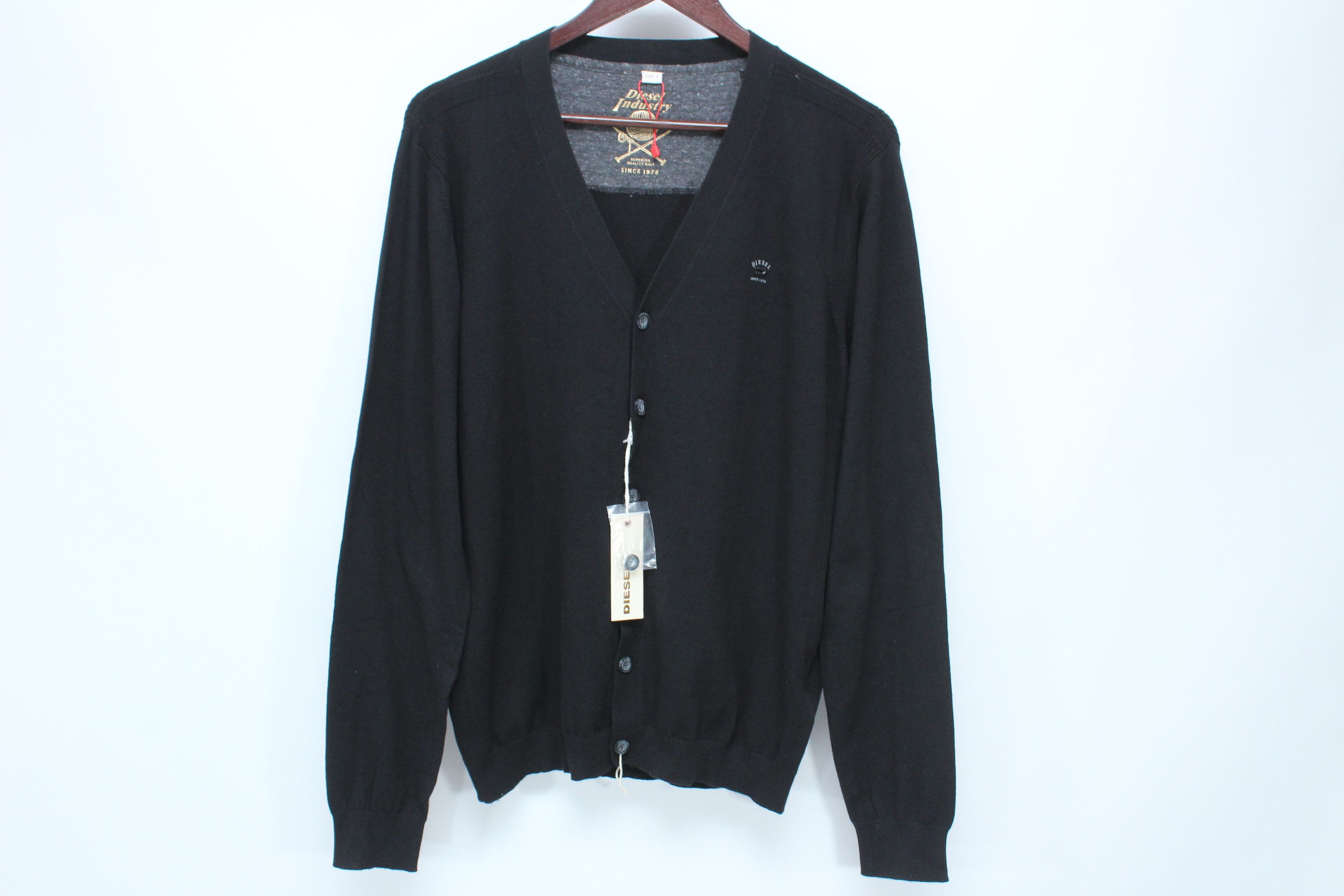 Diesel Diesel Sweater Cardigan Mens Size L Vintage Hype Size US L / EU 52-54 / 3 - 3 Thumbnail