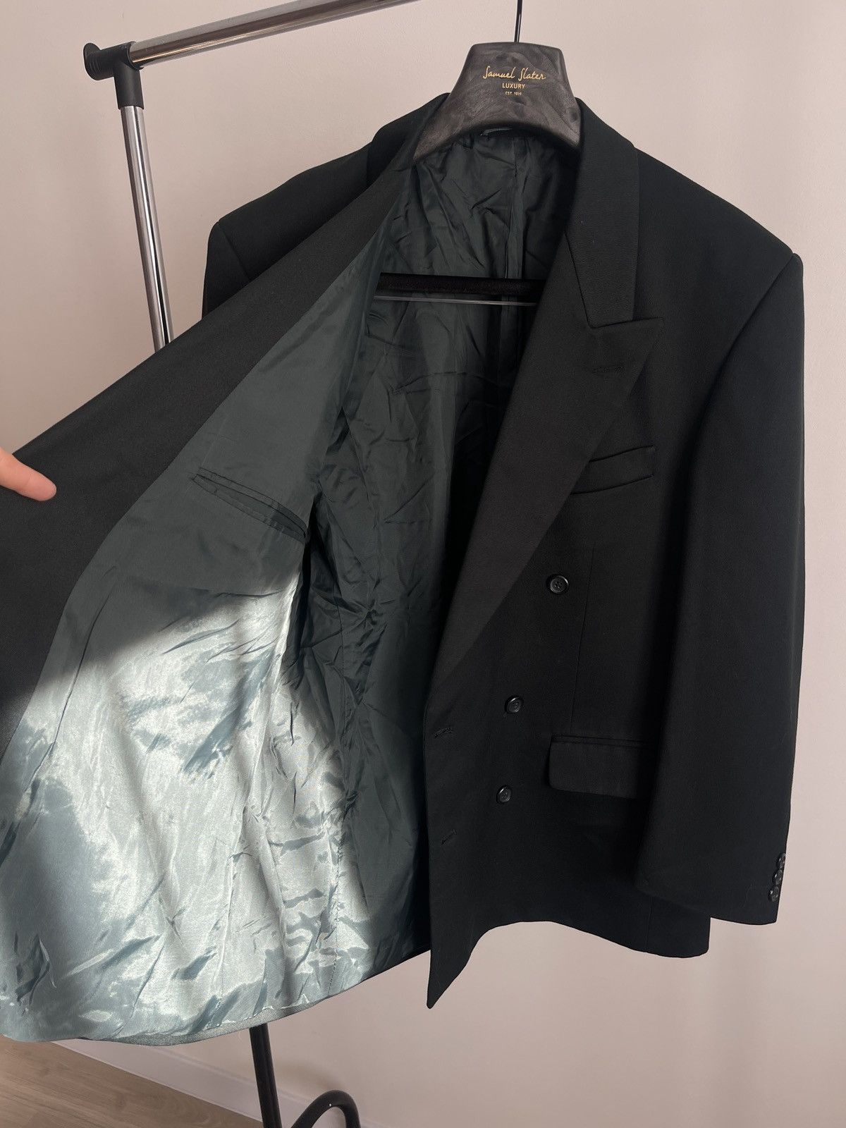 Burton Dark green double-breasted blazer jacket vintage burton 50 Size 40S - 4 Thumbnail