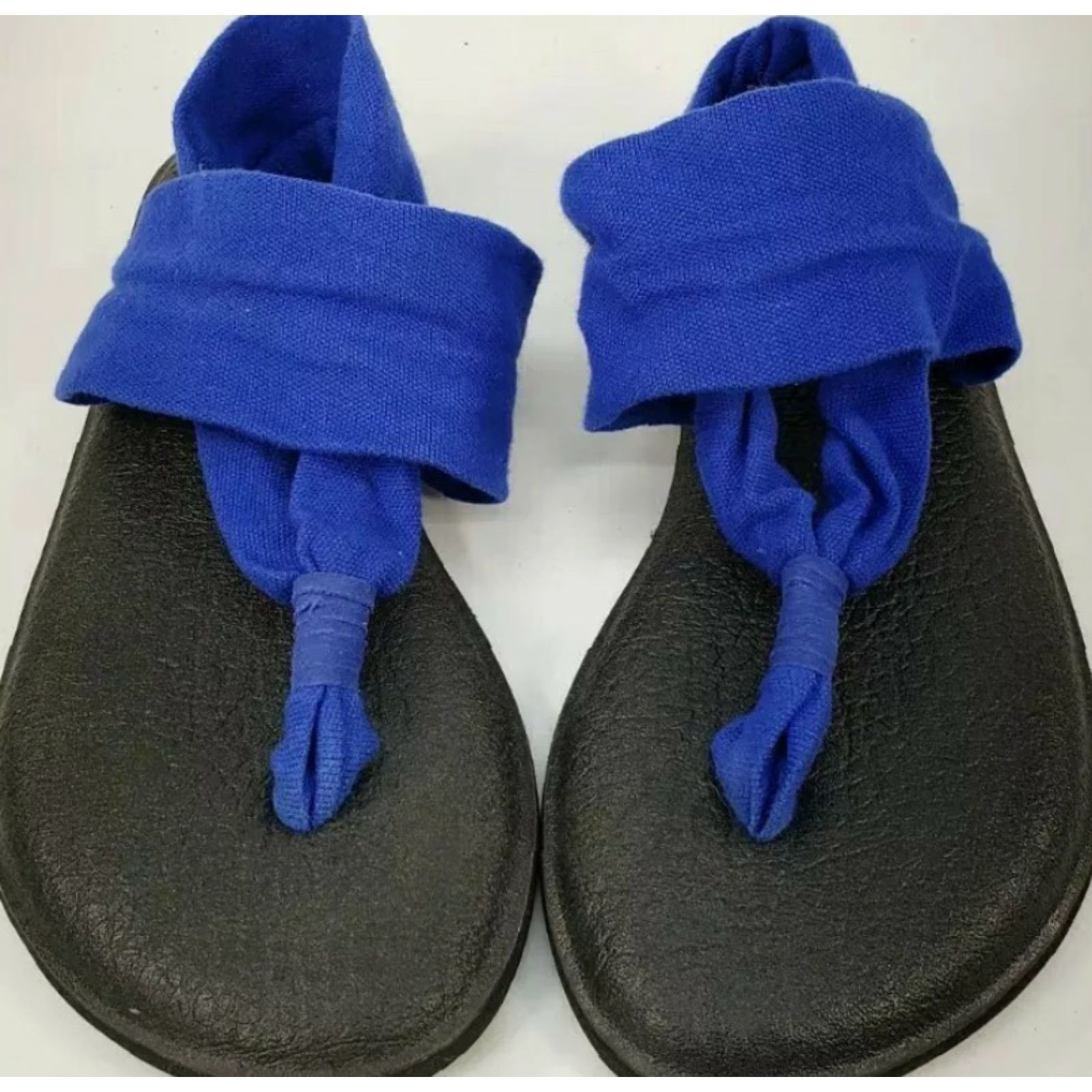 Sanuk Sanuk Ella Yoga Sling Sandal Women 5 Blue Cushy Comfort Slip-on Strap Max Cushioning Size US 5 / IT 35 - 3 Thumbnail
