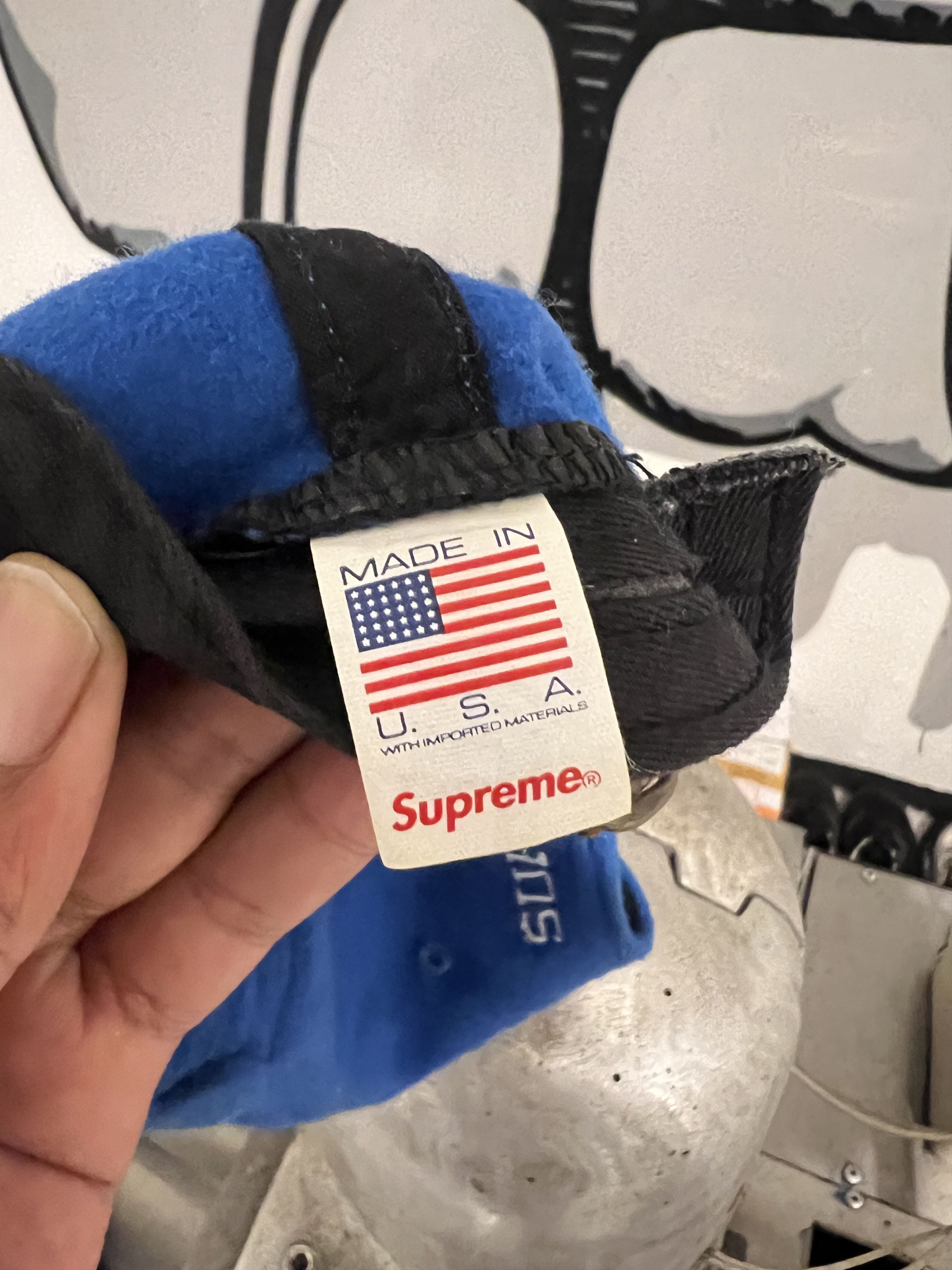 Loro Piana × Supreme Supreme "S" Logo Leather Strap Wool Cap Hats Size ONE SIZE - 7 Thumbnail
