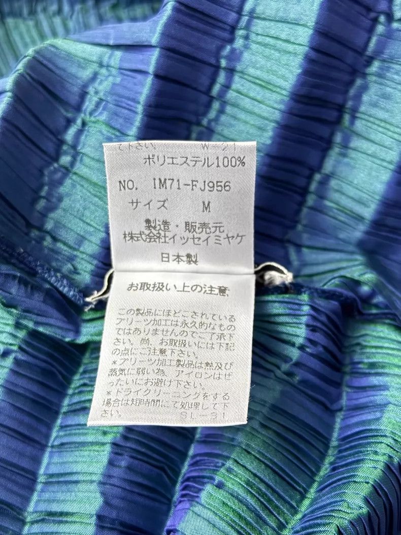 Issey Miyake Issey Miyake Blue and green gradient horizontal striped wa Size M / US 6-8 / IT 42-44 - 4 Thumbnail