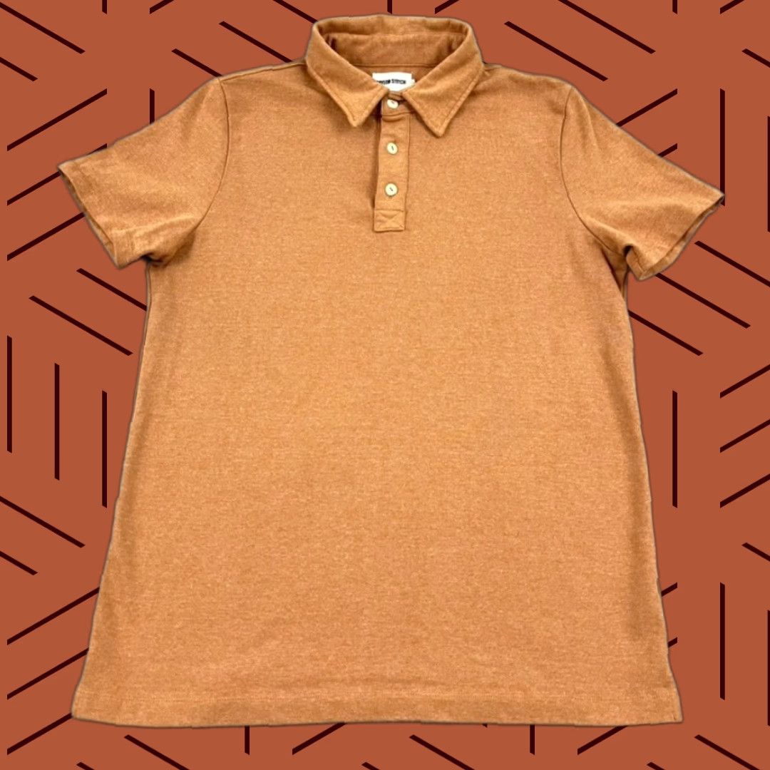 Taylor Stitch Taylor Stitch Polo Shirt Mens Size M Orange Recycled Cotton Blend Casual Shirt Polo Mens Orange Taylor Stitch Clothing Classic Logo Sports Shirt Size US M / EU 48-50 / 2 - 1 Thumbnail
