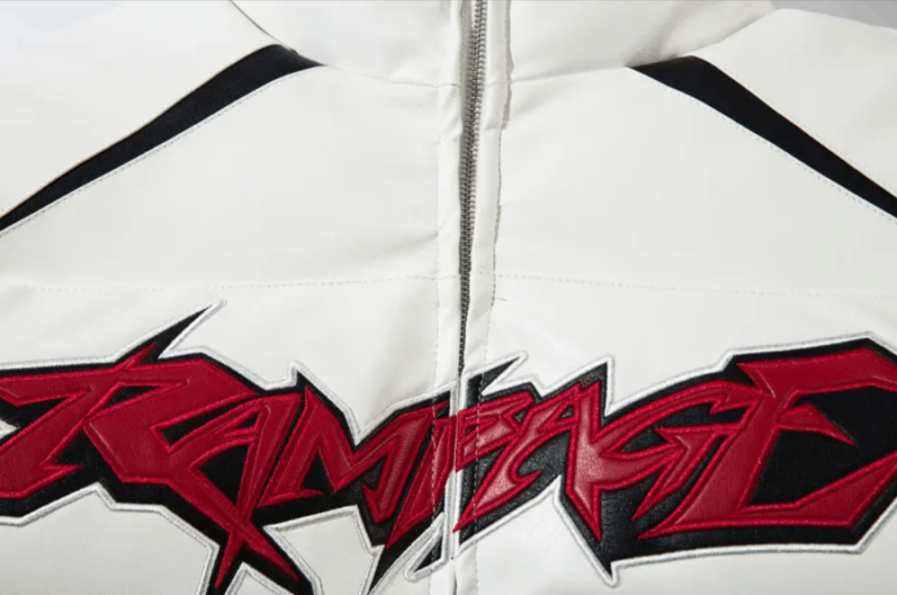 Japanese Brand × Vintage "GJ Force-White-L" Leather Jacket Size US L / EU 52-54 / 3 - 3 Thumbnail