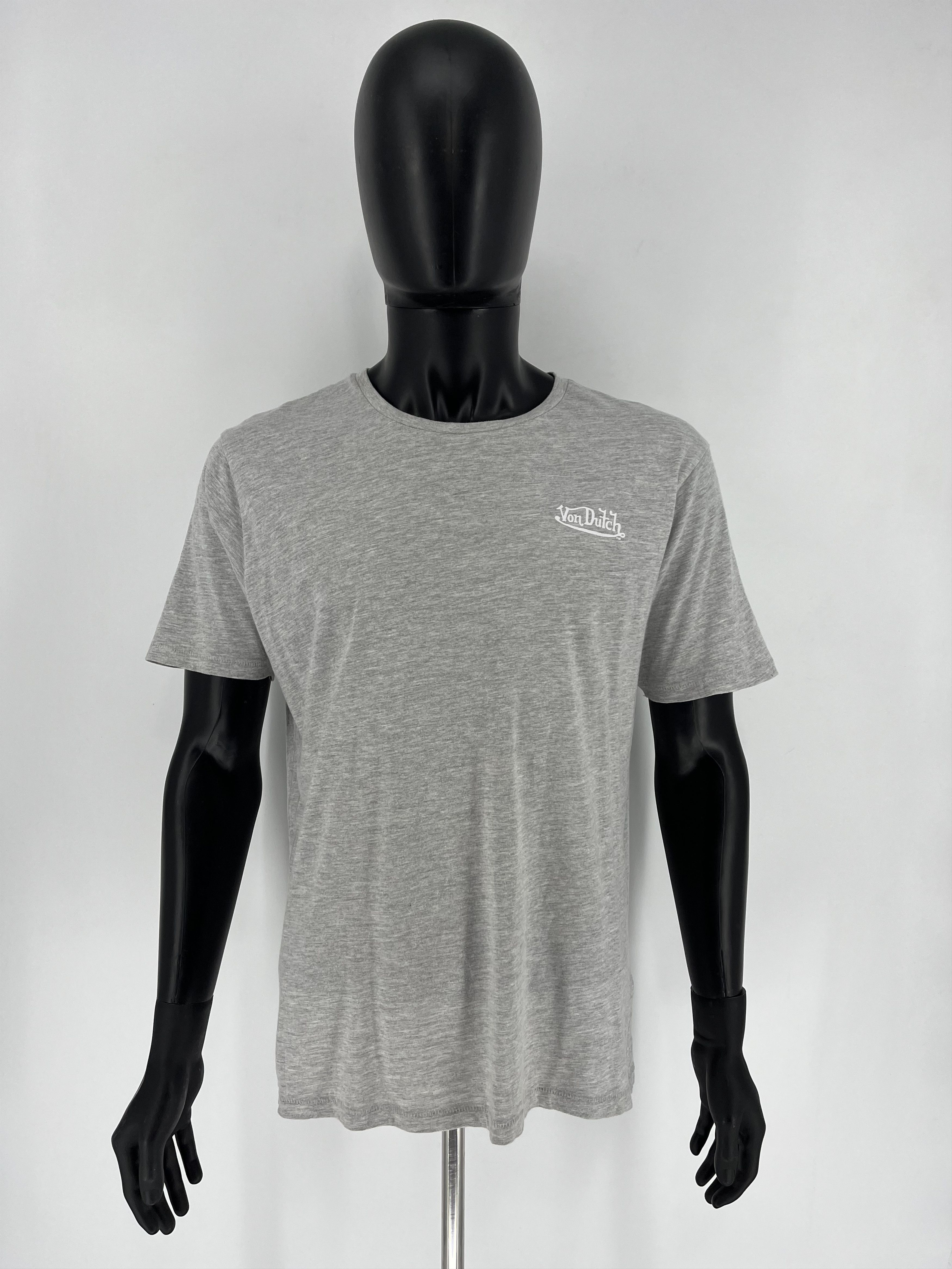 Vintage × Von Dutch Vintage Von Dutch Y2K Mini Logo Grey T-Shirt Size US XL / EU 56 / 4 - 3 Thumbnail
