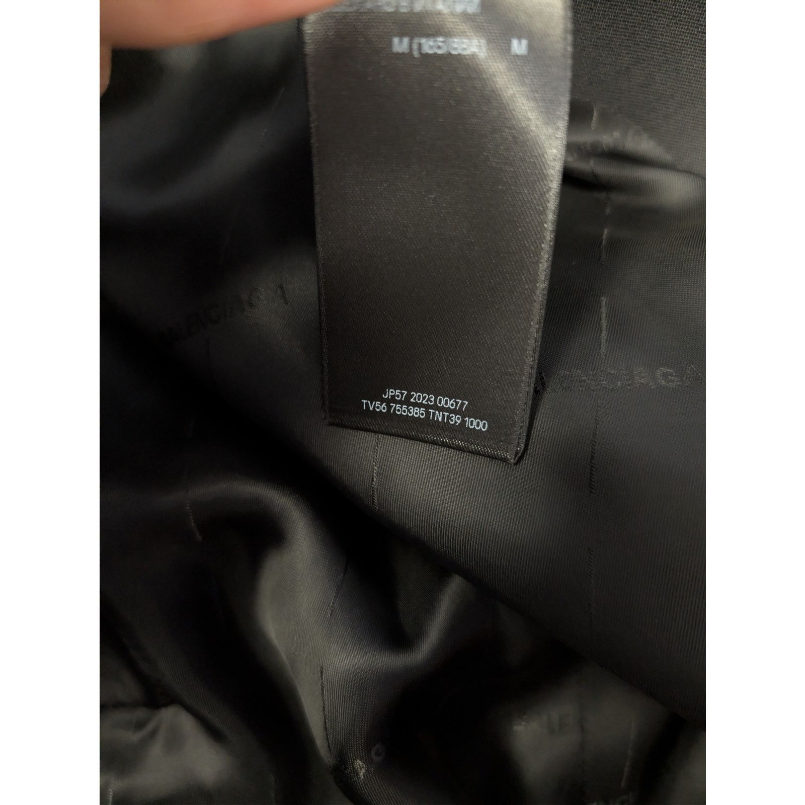 Balenciaga o1rshd1 Wool Barathea Shrunk DB Blazer / Jacket in Black Size US M / EU 48-50 / 2 - 19 Thumbnail