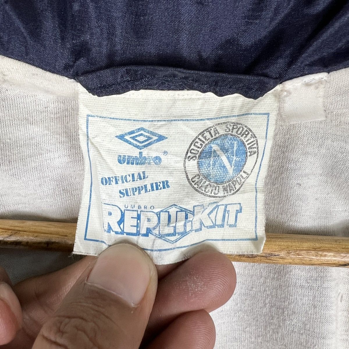 Umbro Vintage 91-93 Umbro Napoli light Jacket Size US L / EU 52-54 / 3 - 11 Thumbnail