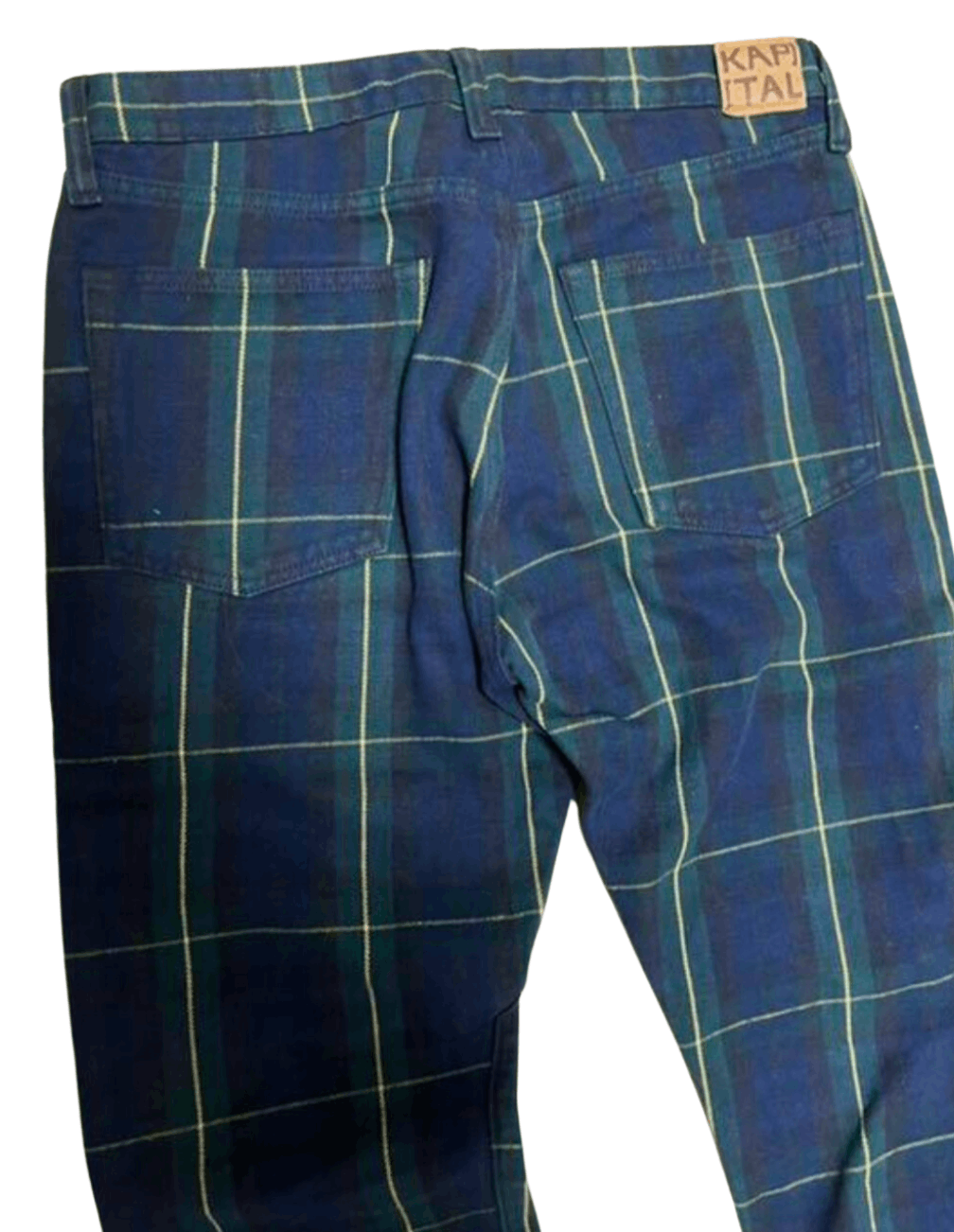 Kapital Kapital 11oz tartan checkered studded remake pants Size US 32 / EU 48 - 4 Thumbnail