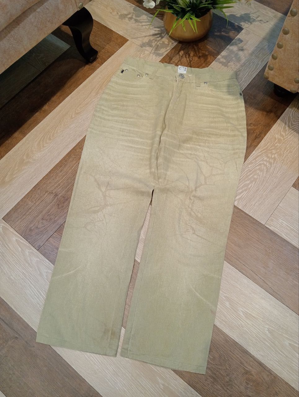Roberto Cavalli VINTAGE CJ CAVALLI JEANS PRINTED JEANS Size 32" / US 10 / IT 46 - 2 Thumbnail