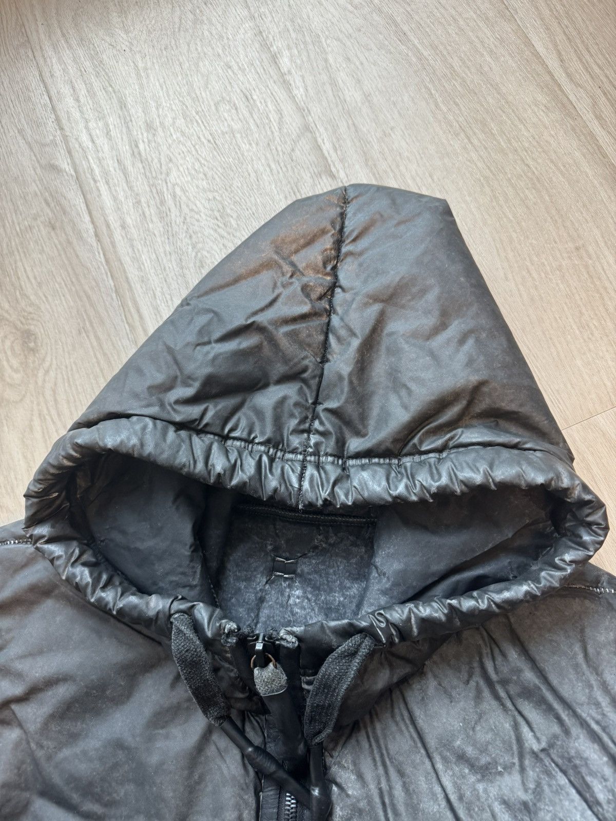 Isaac Sellam Experience Isaac Sellam Reflective Long Hooded Puffer – Metallic Black Size US M / EU 48-50 / 2 - 8 Thumbnail