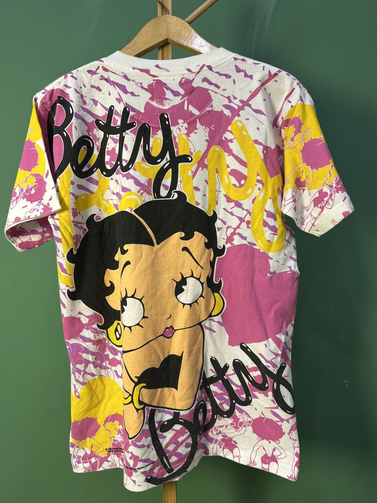 Vintage Betty Boop 1994 All Over Print Vintage Tee Size US M / EU 48-50 / 2 - 2 Thumbnail