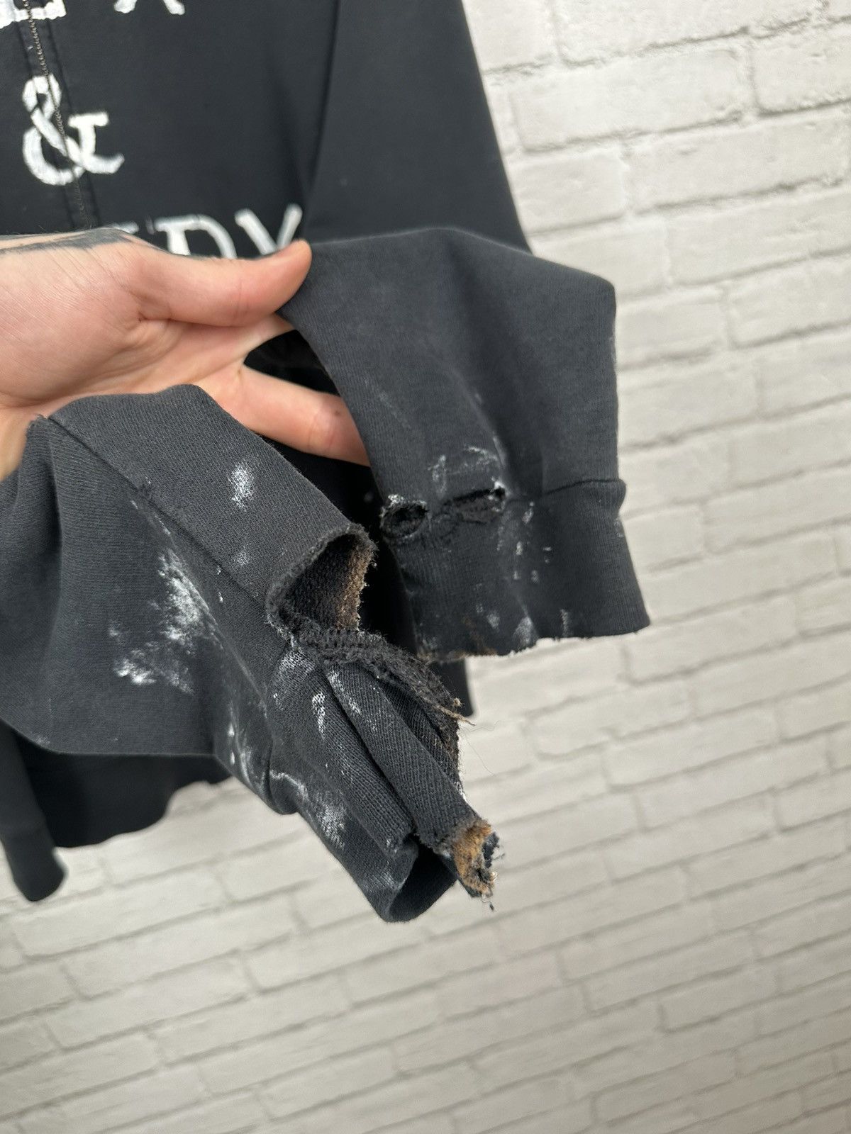 Hanes (S) SEX & CANDY THRASHED Vintage Zip Up Hanes Hoodie Size US S / EU 44-46 / 1 - 6 Thumbnail