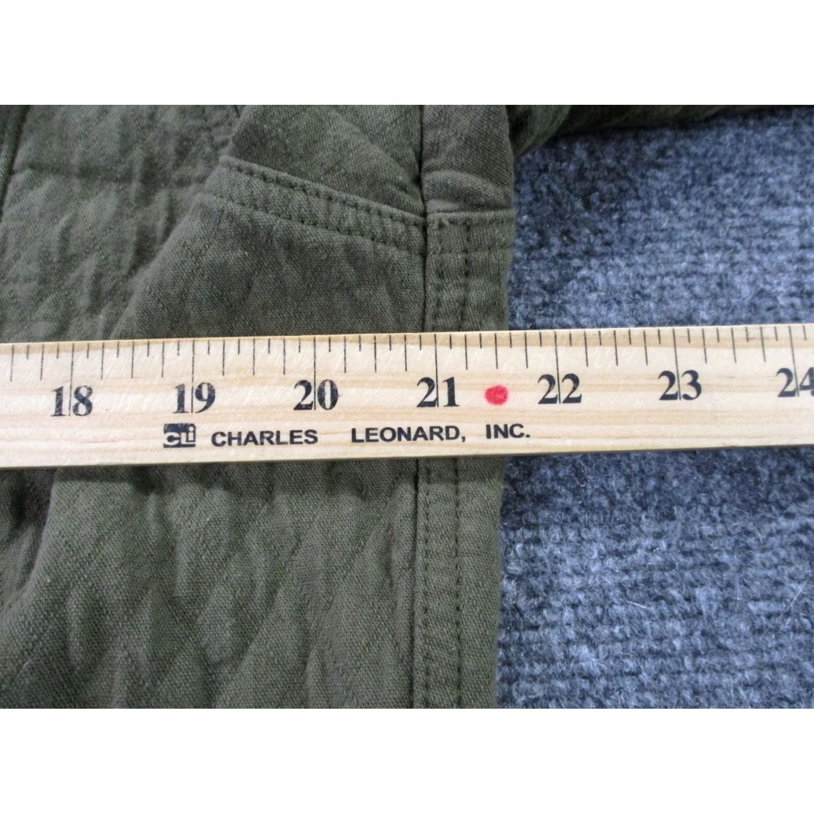 Vintage Flint & Tinder Shirt Mens L Green Cotton Flannel Button-Up Snap Western Casual Preppy Jacket Pattern: Solid Size US L / EU 52-54 / 3 - 5 Thumbnail