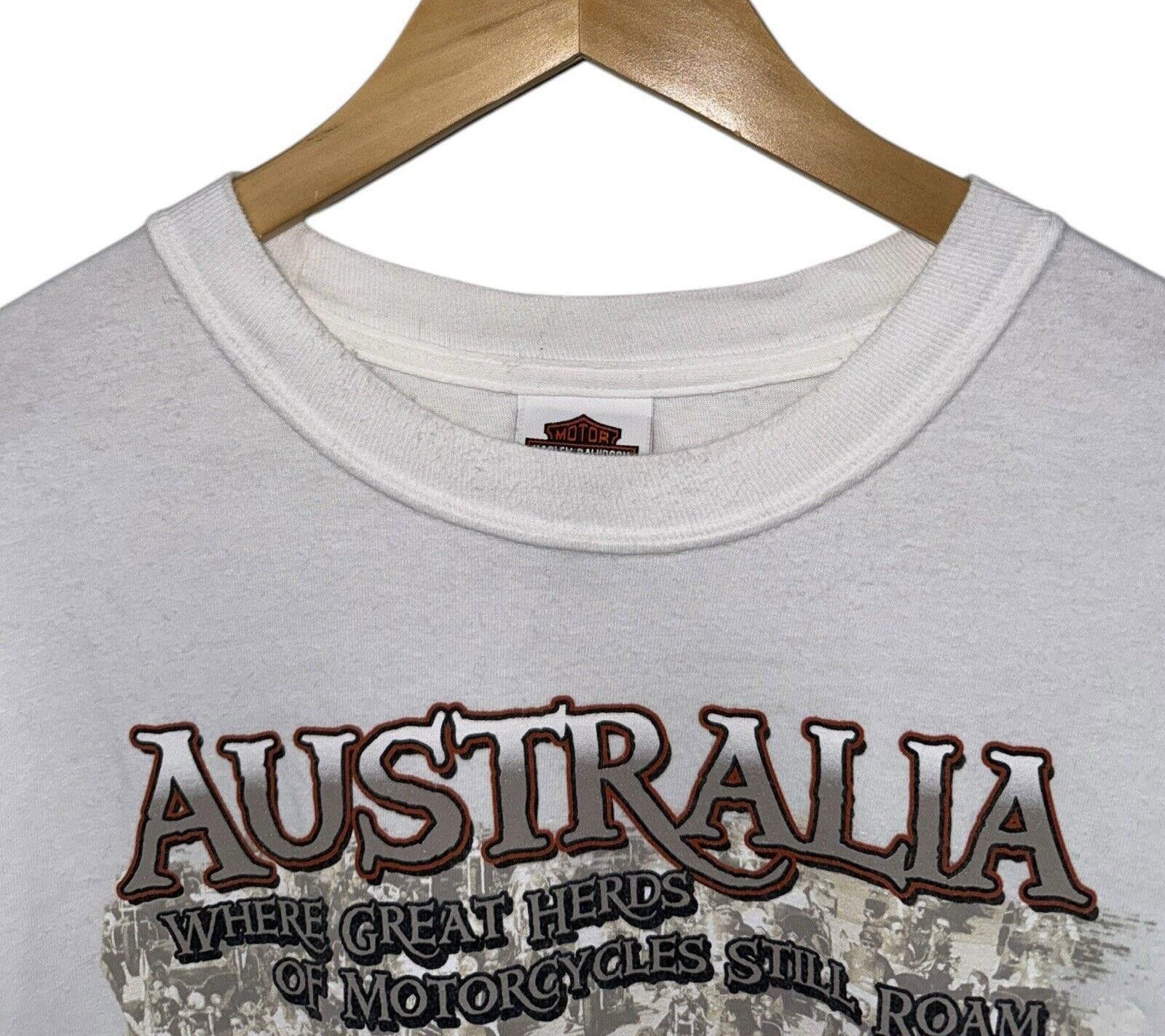 Harley Davidson Vintage Harley Davidson Australia Wild Free Biker Shirt 2XL Size US XXL / EU 58 / 5 - 5 Thumbnail