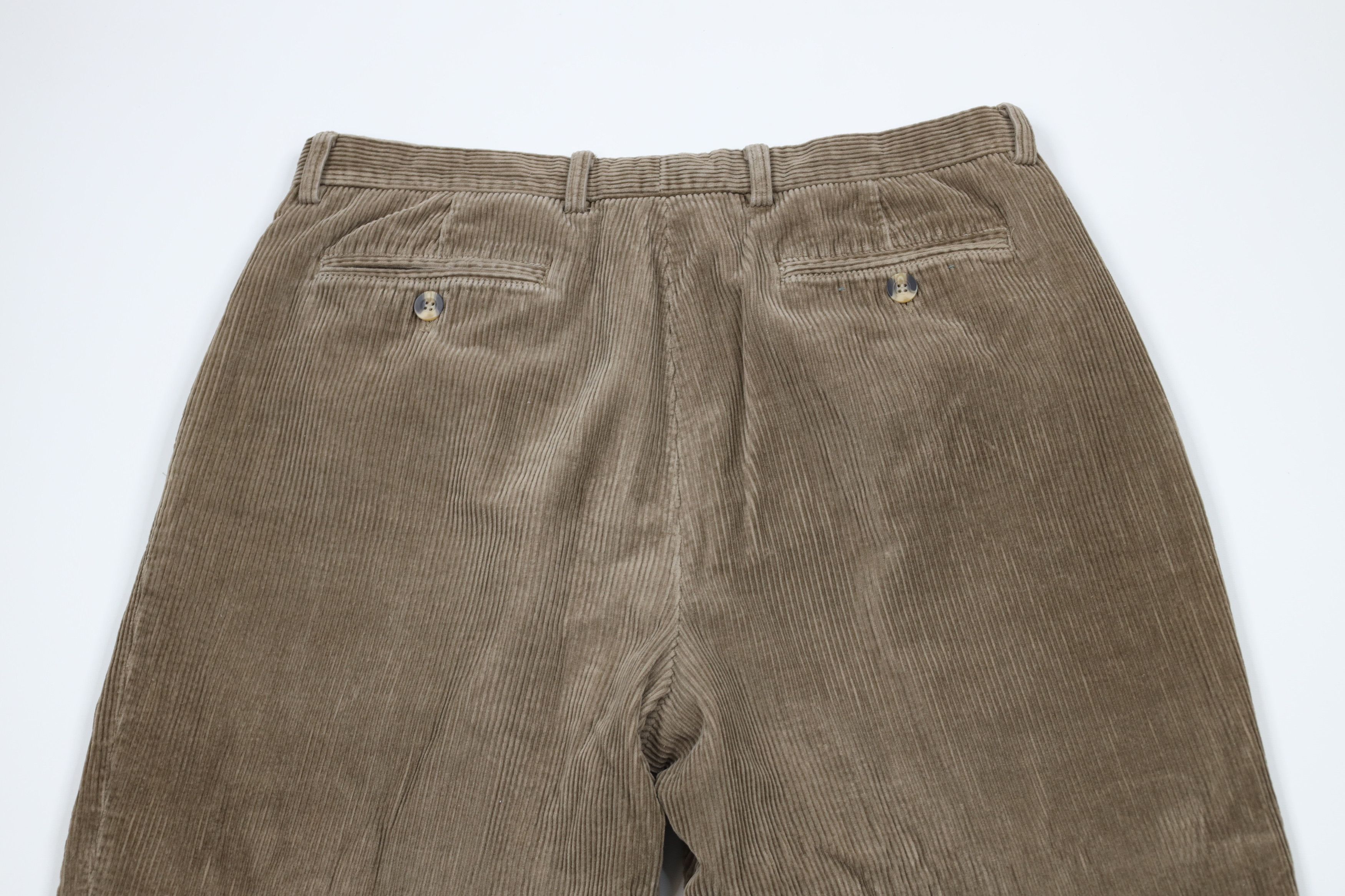 Vintage Vintage 90s Streetwear Pleated Wide Leg Corduroy Chino Pants Size US 34 / EU 50 - 11 Thumbnail