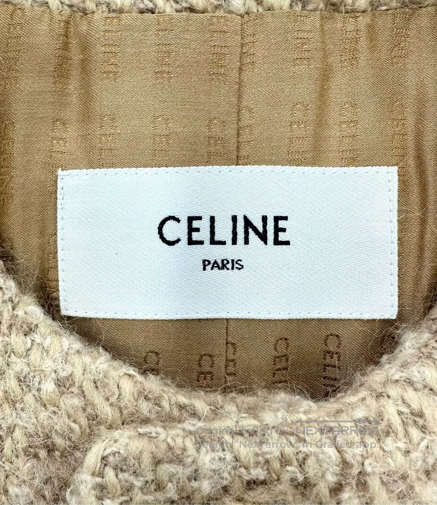 Celine CELINE Camel Gold-Buttoned Chanel-Style Jacket| Size XS / US 0-2 / IT 36-38 - 3 Thumbnail