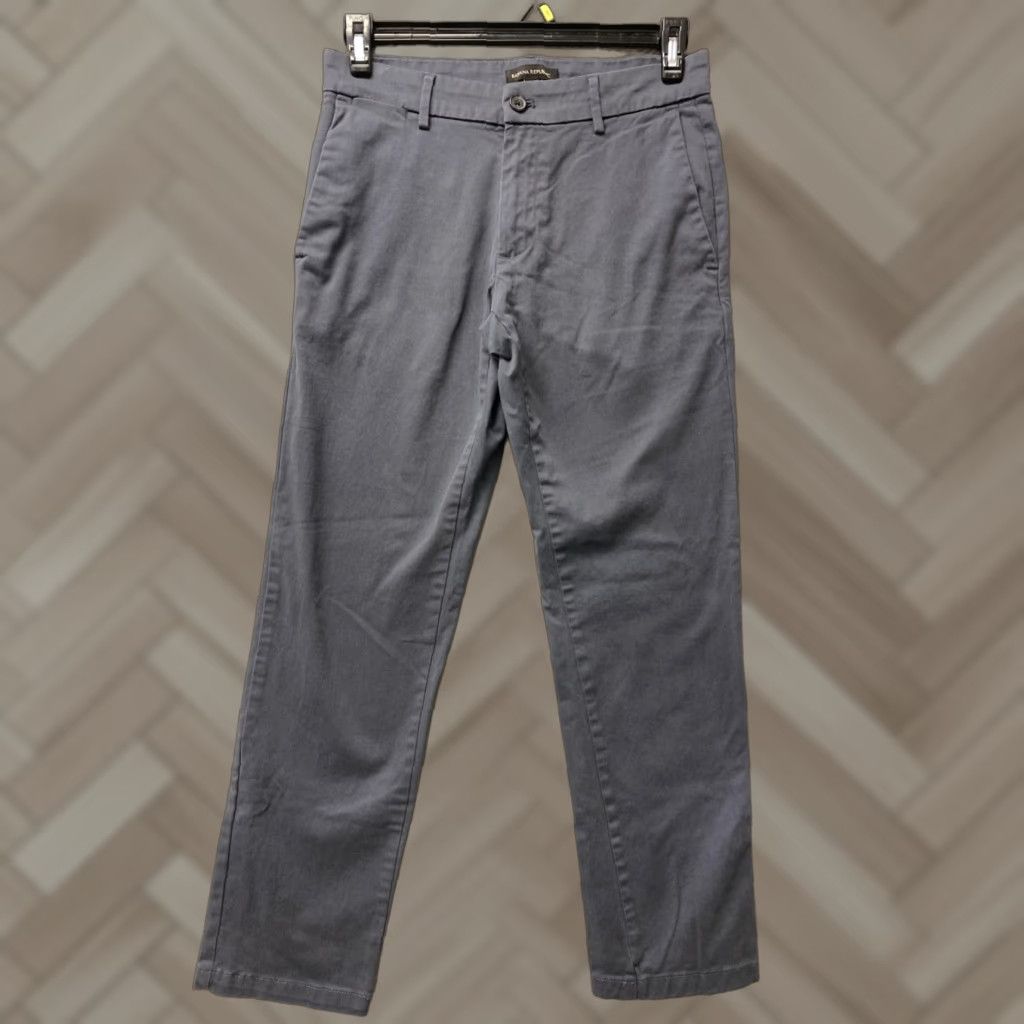 Banana Republic VINTAGE Banana Republic Chino Pants Men’s 30x30 DARK PERIWINKLE Casual Slim Flat Front Cotton Solid 30 In Mens Size US 30 / EU 46 - 1 Thumbnail