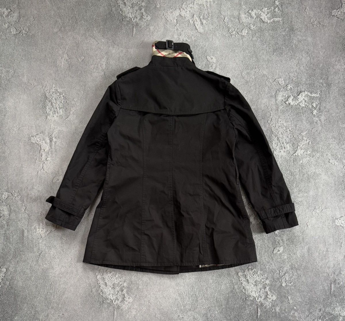 Burberry × Burberry Prorsum Burberry London L black double breasted trench coat jacket Size L / US 10 / IT 46 - 19 Thumbnail