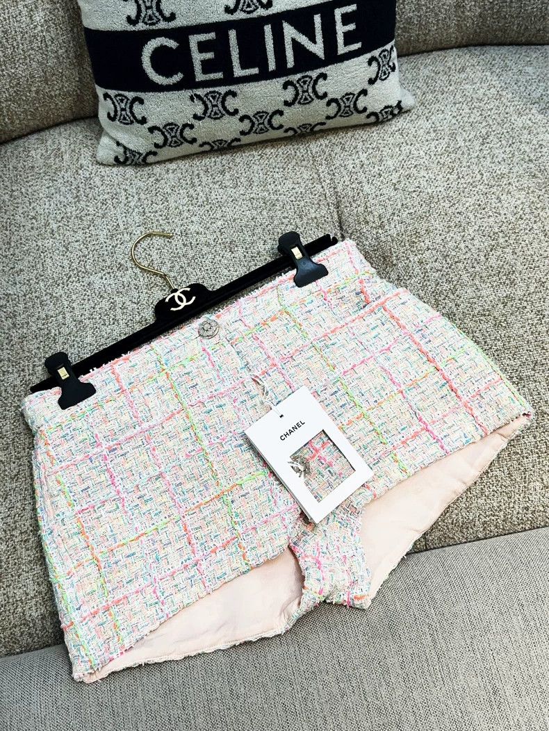 Chanel Chanel 24C early spring show pink mixed color plaid braide Size 25" / US 0 / IT 36 - 2 Thumbnail