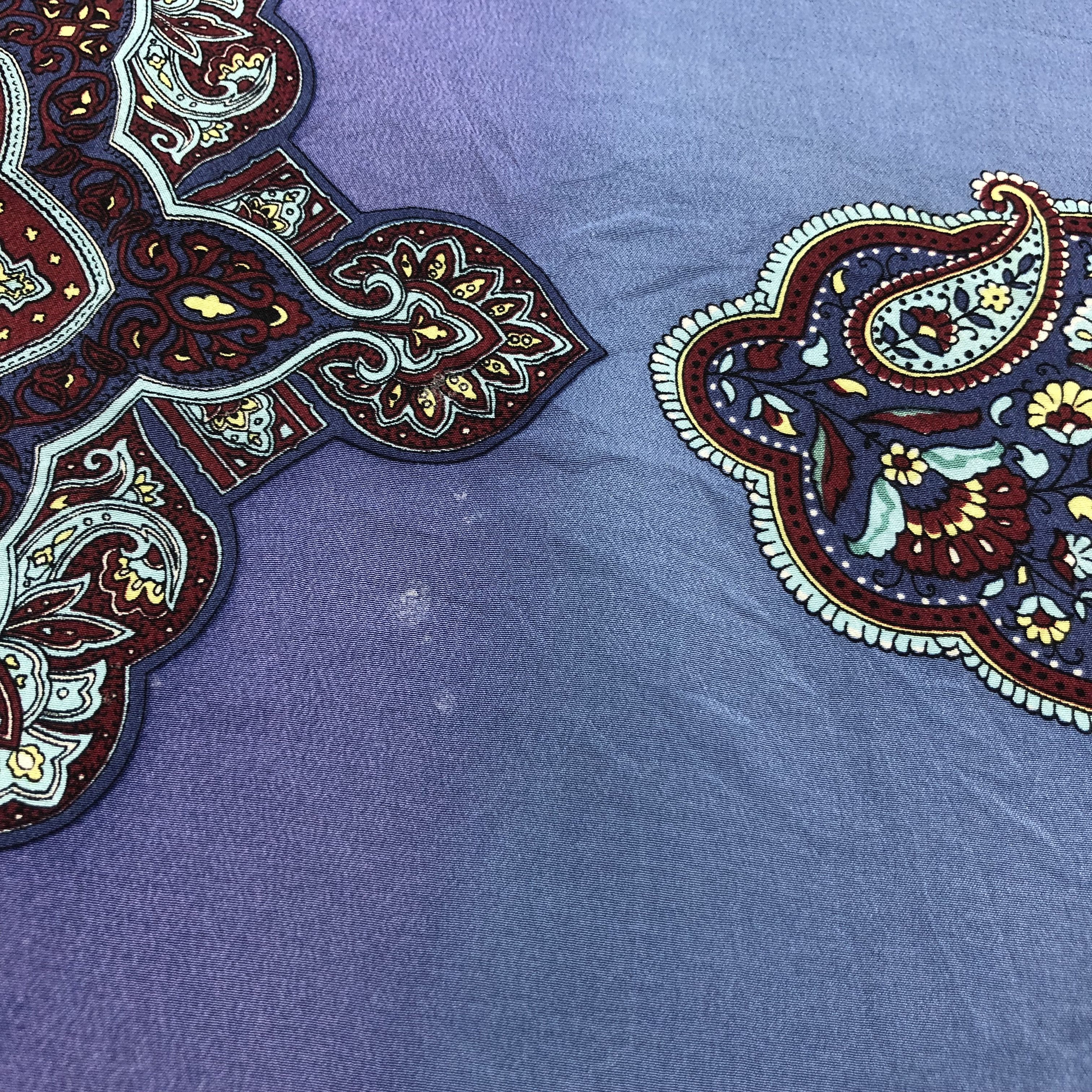 Japanese Brand Vintage Vismara Paisley Silk Scarf M320 Size ONE SIZE - 5 Thumbnail