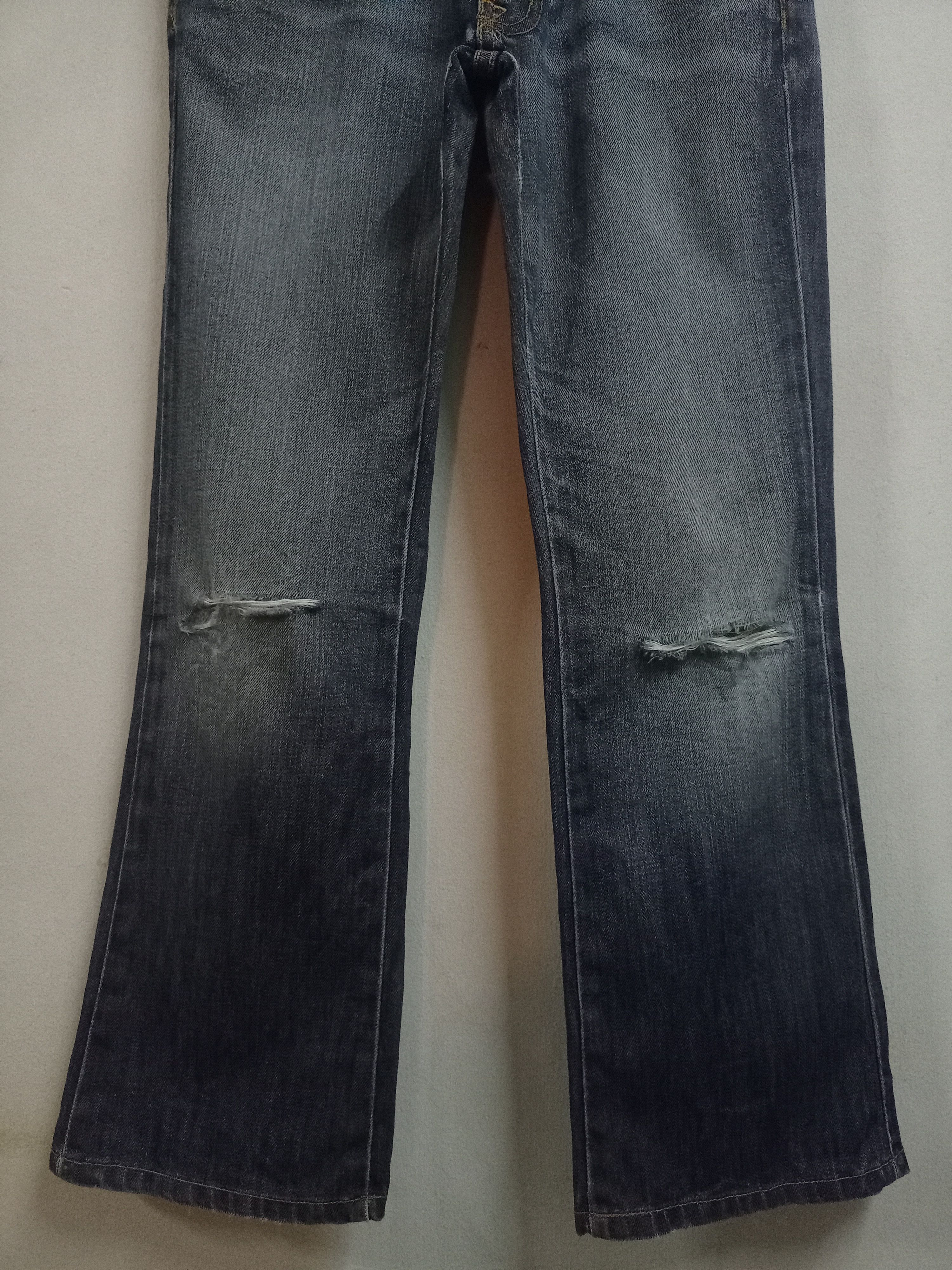 Monarchy Vintage USA Monarchy Atalier Ripped Flare Jeans 31x29 Size US 31 - 6 Thumbnail