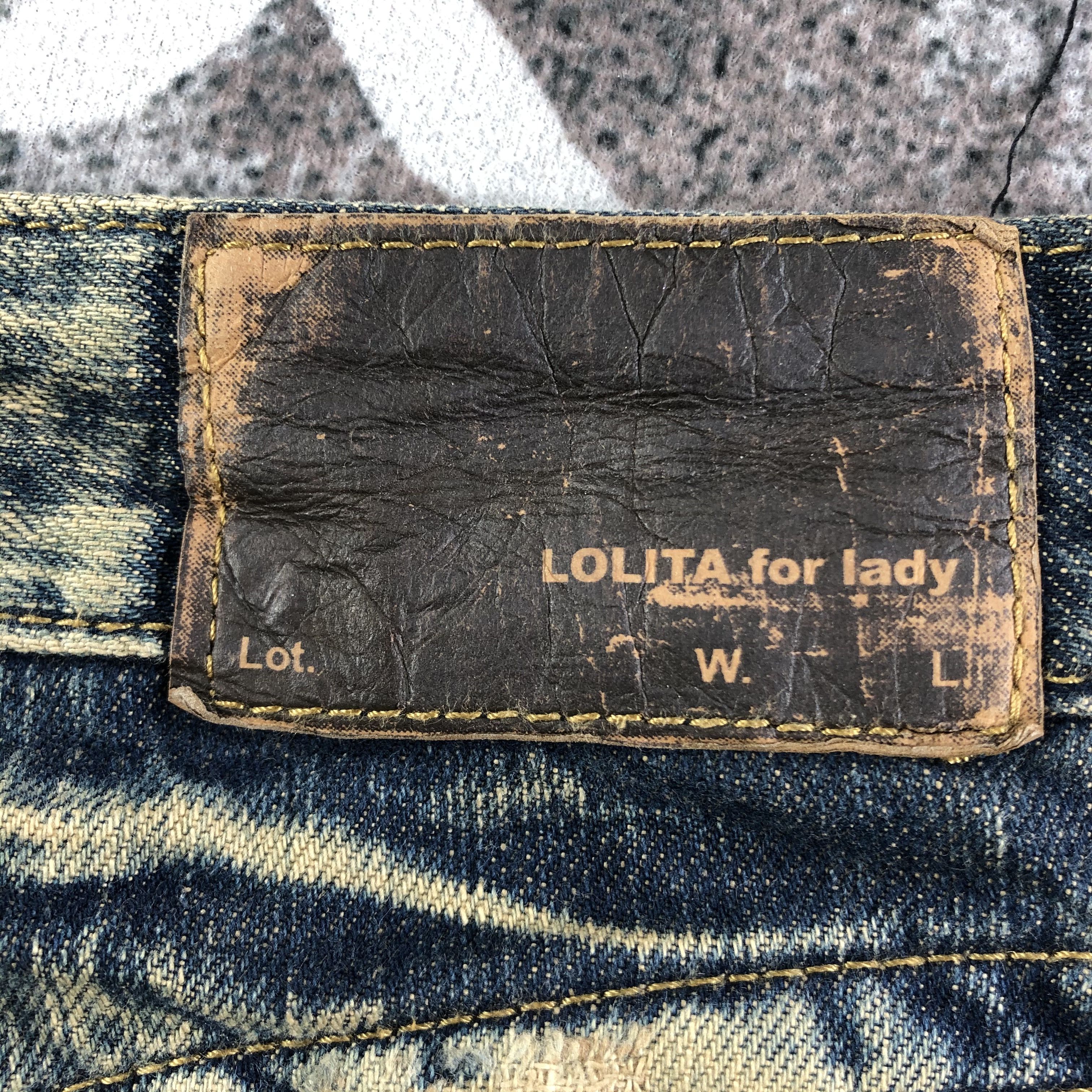 Japanese Brand Lolita Faded Flared Jeans KJ1931 Size 28" / US 6 / IT 42 - 5 Thumbnail
