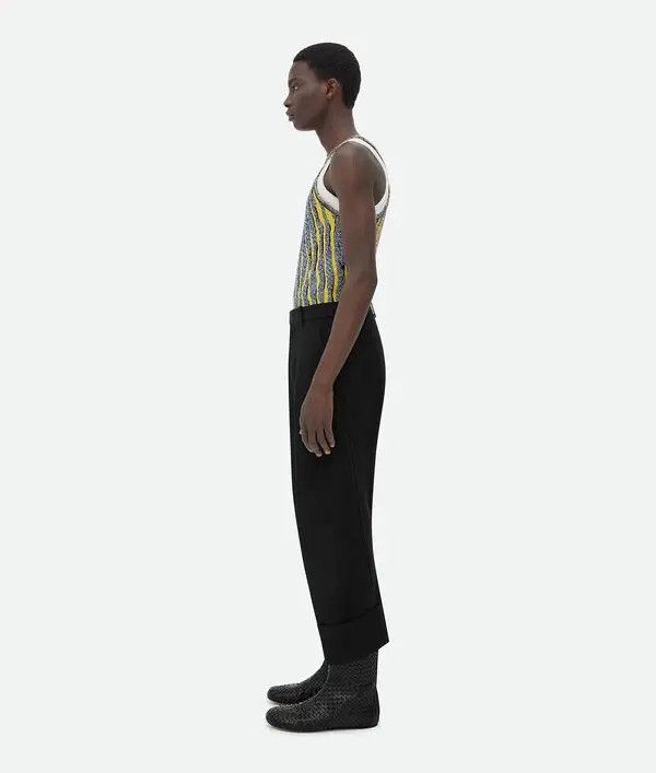 Bottega Veneta o1lv12m1024 Cotton Pants in Black Size US 34 / EU 50 - 2 Thumbnail