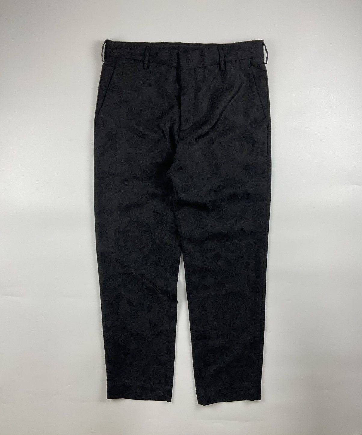 image of Alexander Mcqueen Printed Trouser in Black, Men's (Size 32)