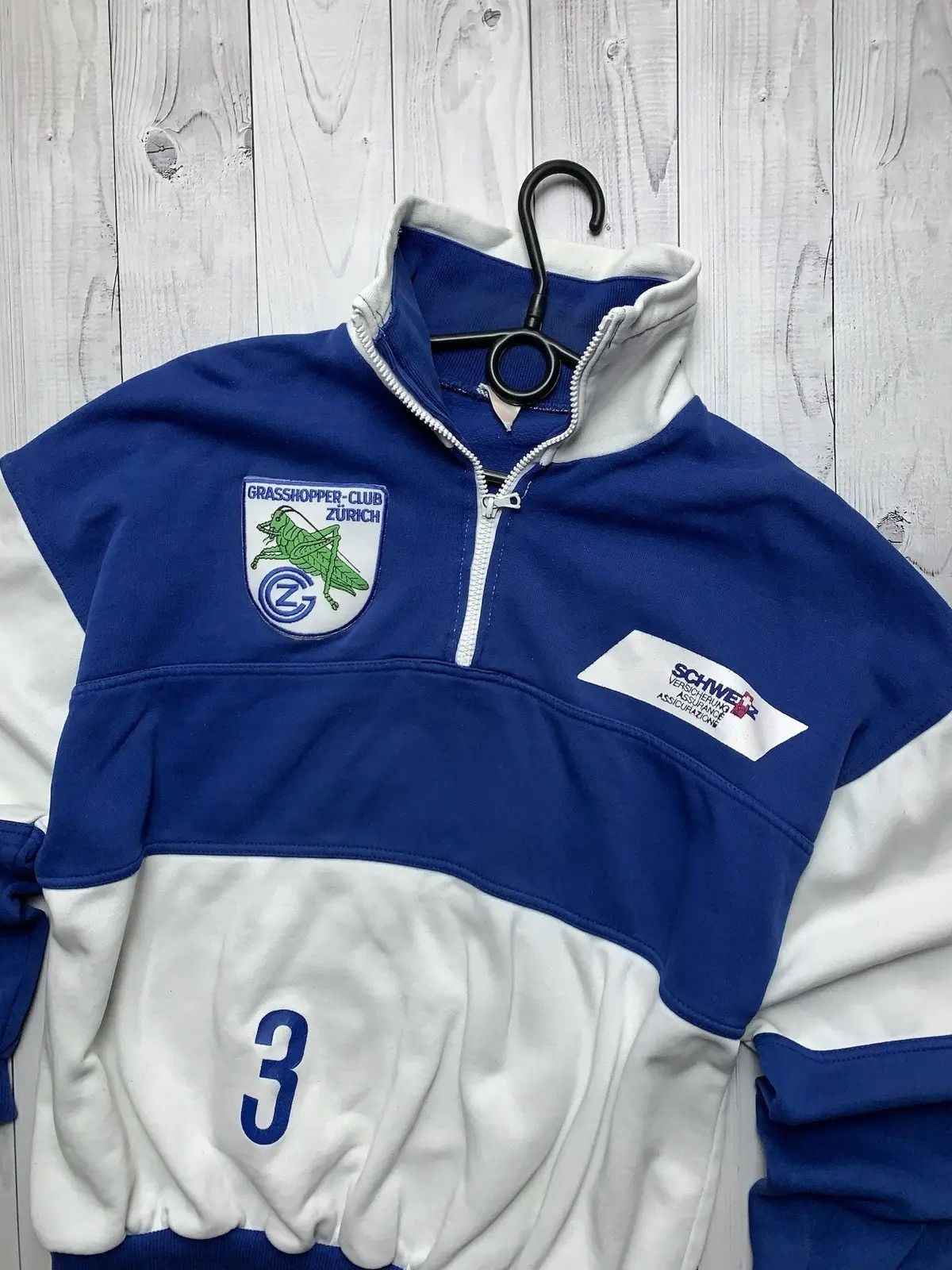 Vintage Vintage Grasshopper soccer tracksuit sweatsirt away rare Size US M / EU 48-50 / 2 - 9 Thumbnail