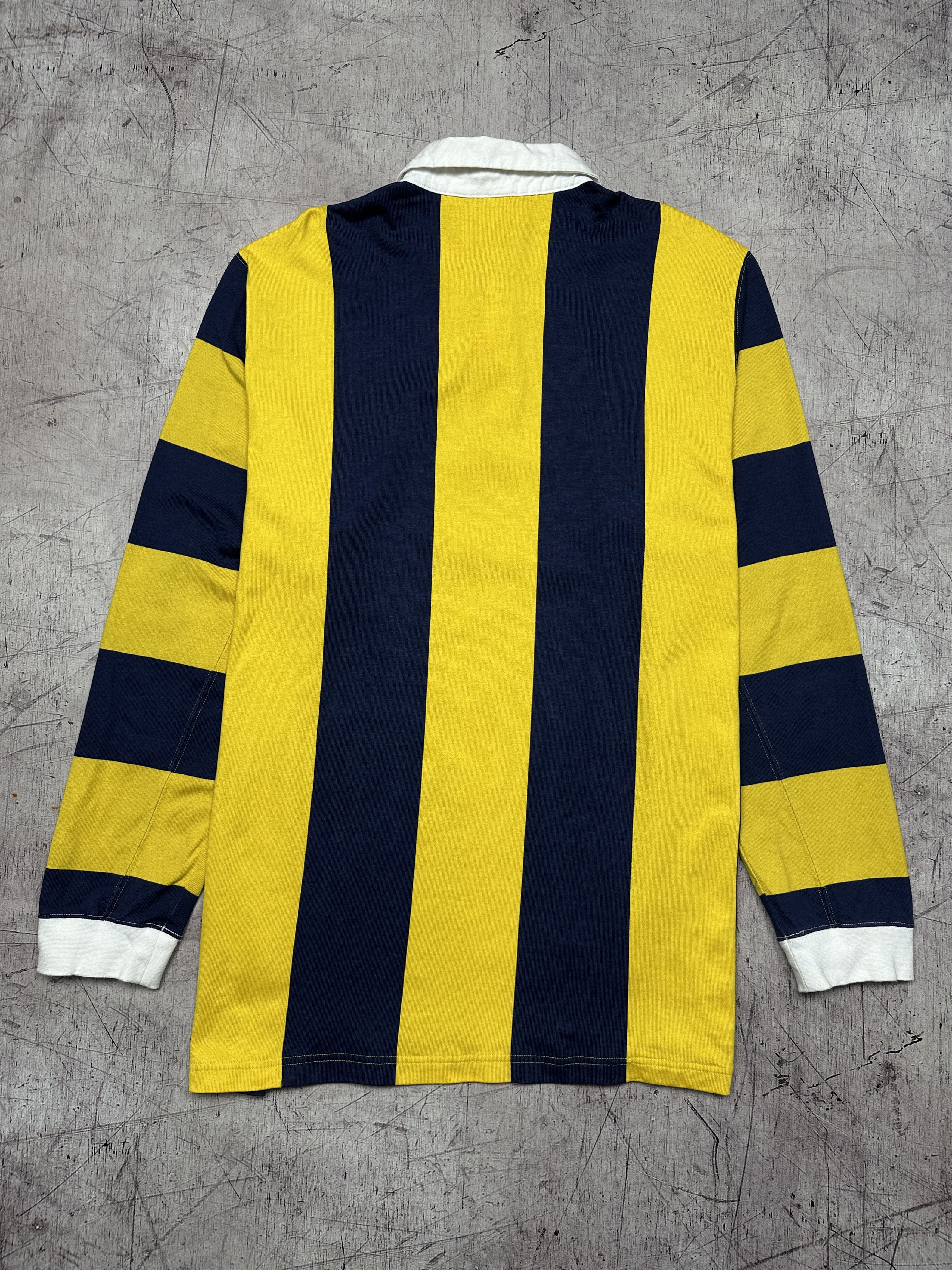 Adidas Adidas Mens Rugby Long Sleeve Striped Polo Shirt Size US XXL / EU 58 / 5 - 8 Thumbnail