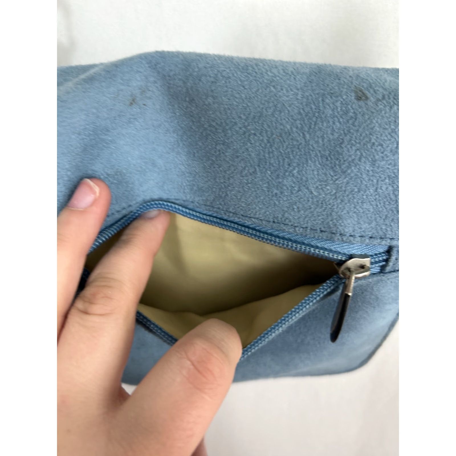 Vintage Travelon Blue Microfiber Suede Feel Organizer Shoulder Bag Travel Crossbody Size ONE SIZE - 6 Thumbnail