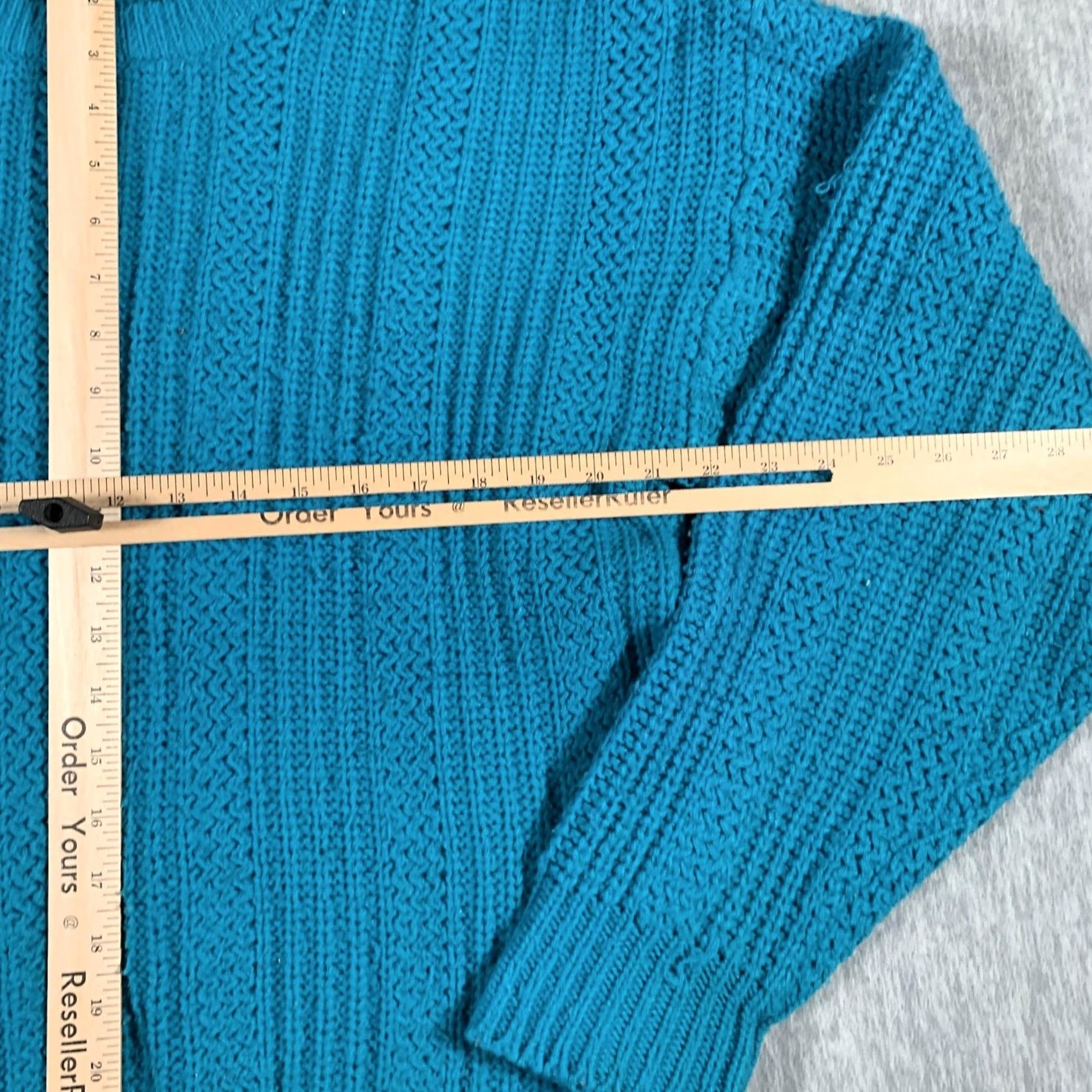 High Sierra VINTAGE High Sierra Sweater Mens L Teal Cable Knit Crewneck Pullover 90s Mens Size US L / EU 52-54 / 3 - 6 Thumbnail