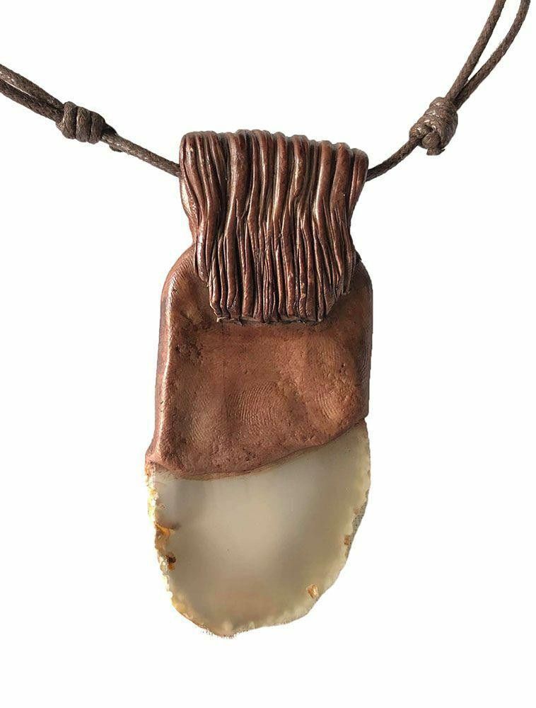 Designer New Brown Artisan Hand Made Necklace Size ONE SIZE - 2 Thumbnail