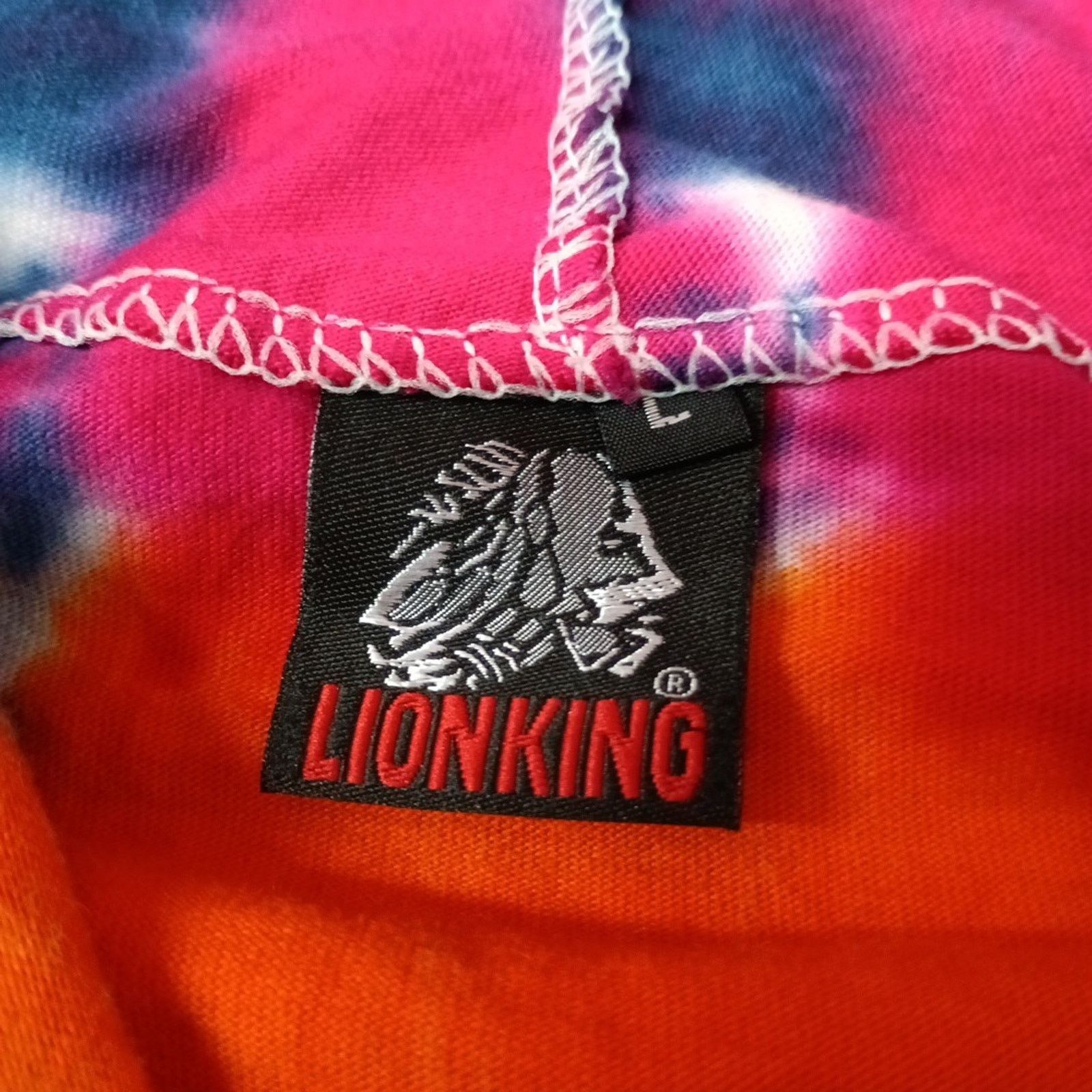 Other Tie Dye Hoodie Lion King Size L Fits More Like An M Cotton Size US L / EU 52-54 / 3 - 4 Thumbnail
