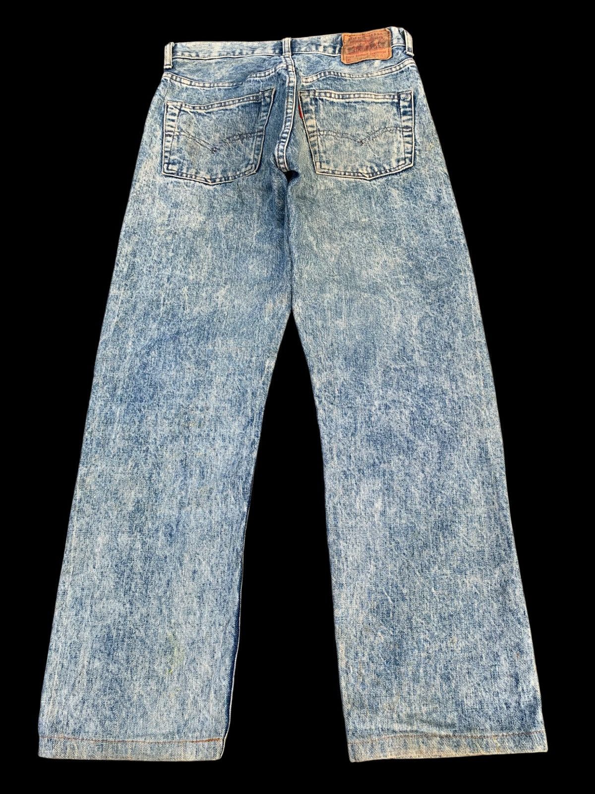 Kapital VINTAGE LEVI'S 502x SELVEDGE BIG E ASICWASH DISTRESSED DENIM Size US 28 / EU 44 - 4 Thumbnail