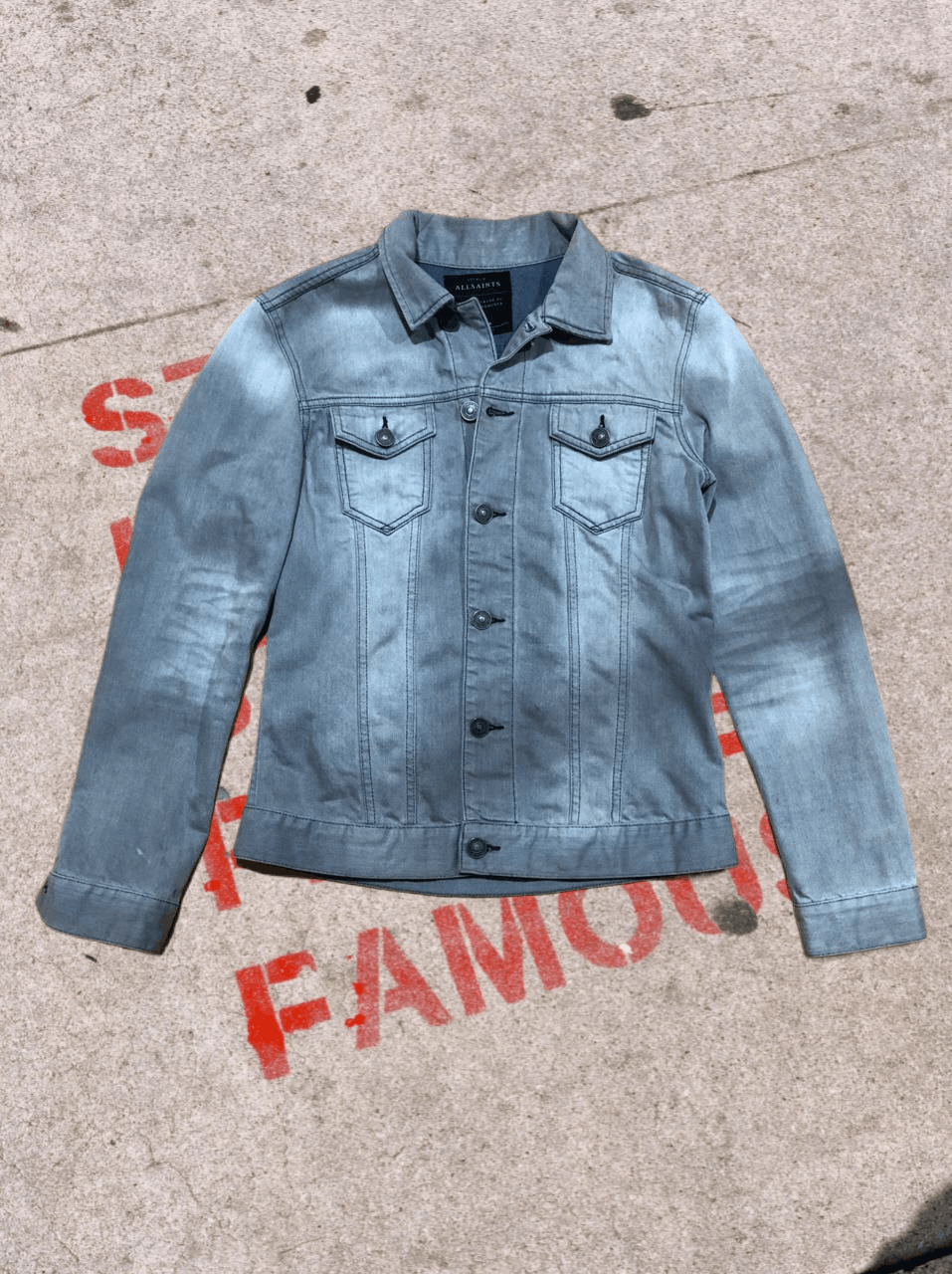Allsaints Allsaints All Saints Distressed Denim Jacket Size US M / EU 48-50 / 2 - 1 Thumbnail