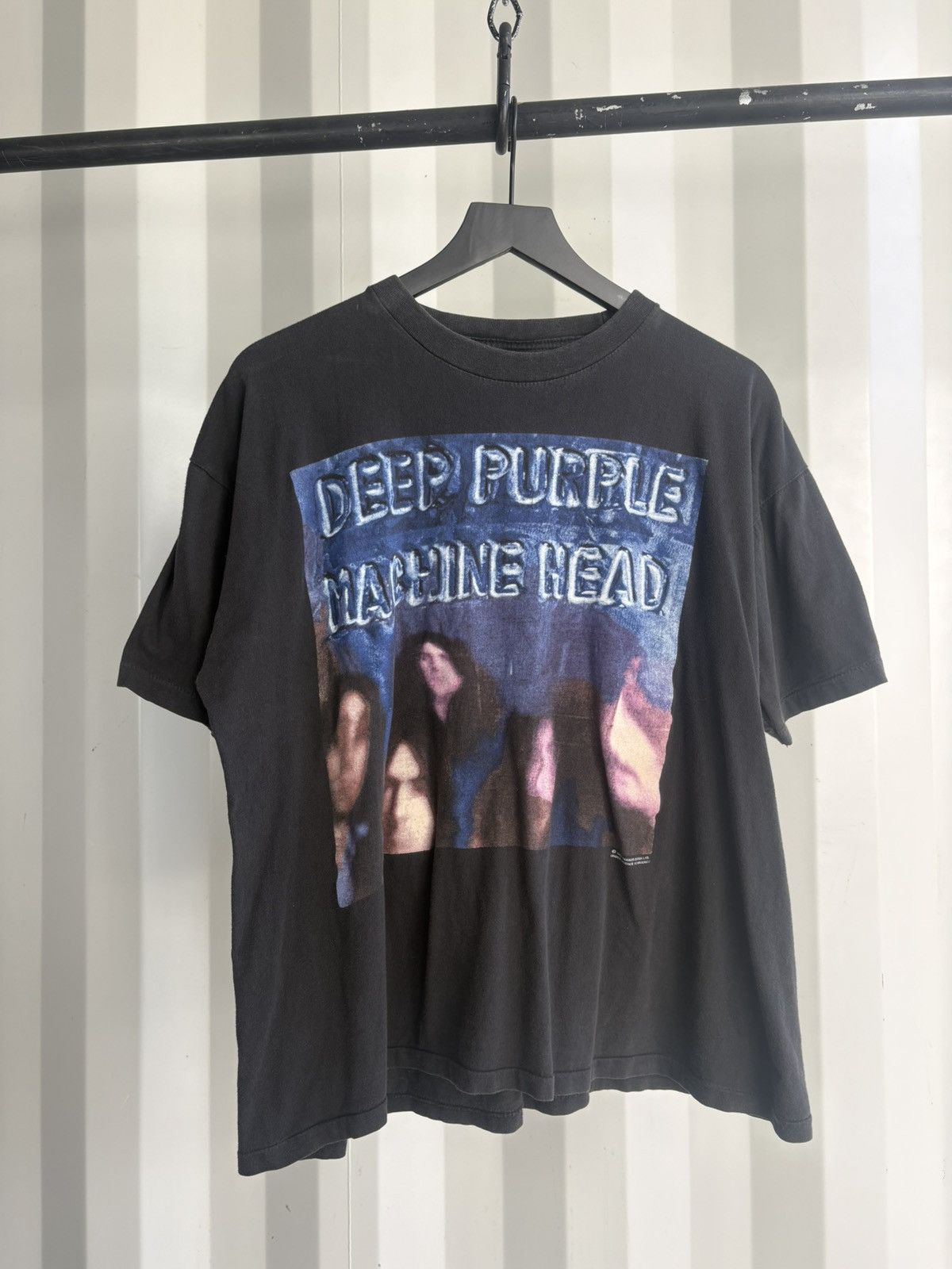 Vintage Deep Purple Shirt Faded Distressed GRUNGE Band Boxy