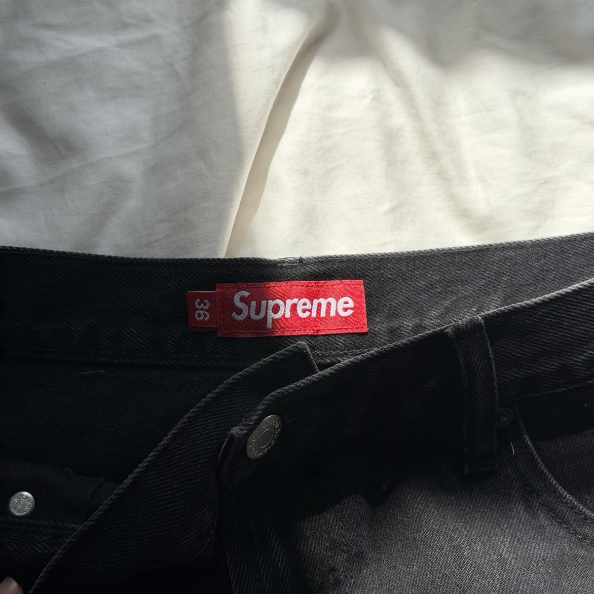 Supreme Supreme Baggy Black Jeans Size US 36 / EU 52 - 4 Thumbnail