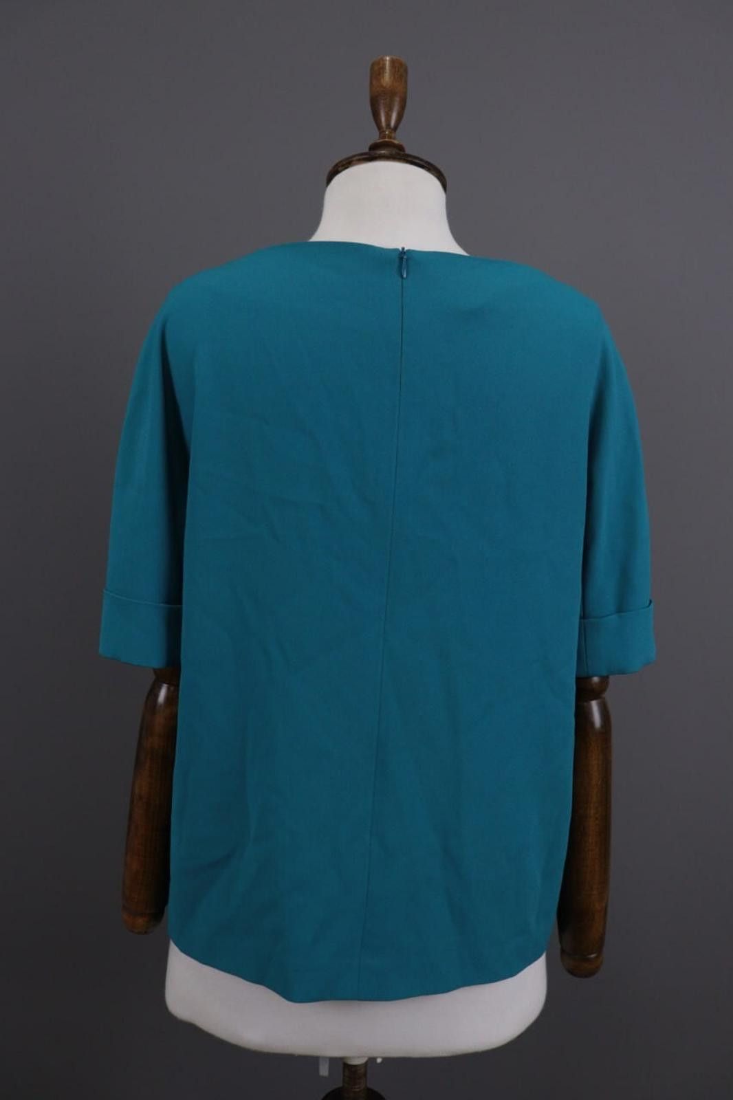 Escada Escada Vintage Blue Designer Party Blouse Shirt Size 38 Size M / US 6-8 / IT 42-44 - 9 Thumbnail