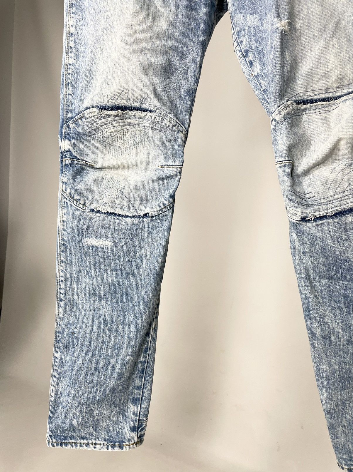 G-Star G-Star RAW 5620 3D Tapered Distressed Skinny Denim Jeans Size US 34 / EU 50 - 9 Thumbnail