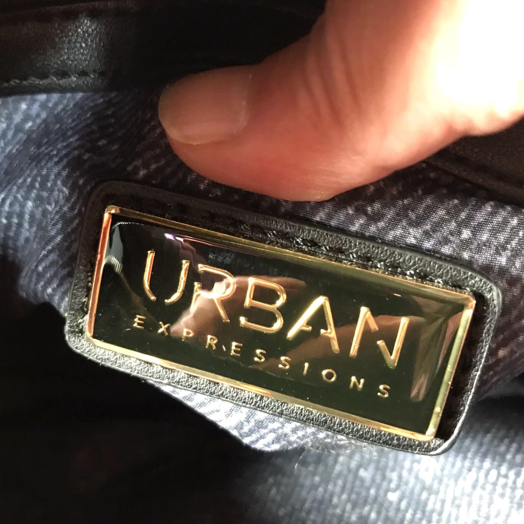 Vintage Urban Expressions Satchel Bag, Medium, Black/Red/White, Casual Travel Workwear, Double Handle, Lightweight, Womens Size ONE SIZE - 3 Thumbnail