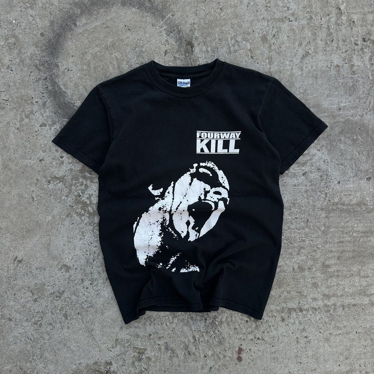 Band Tees × Vintage Vintage Fourway Kill T-shirts Band Tee Rock Big Logo Y2K 00s Size US S / EU 44-46 / 1 - 1 Thumbnail