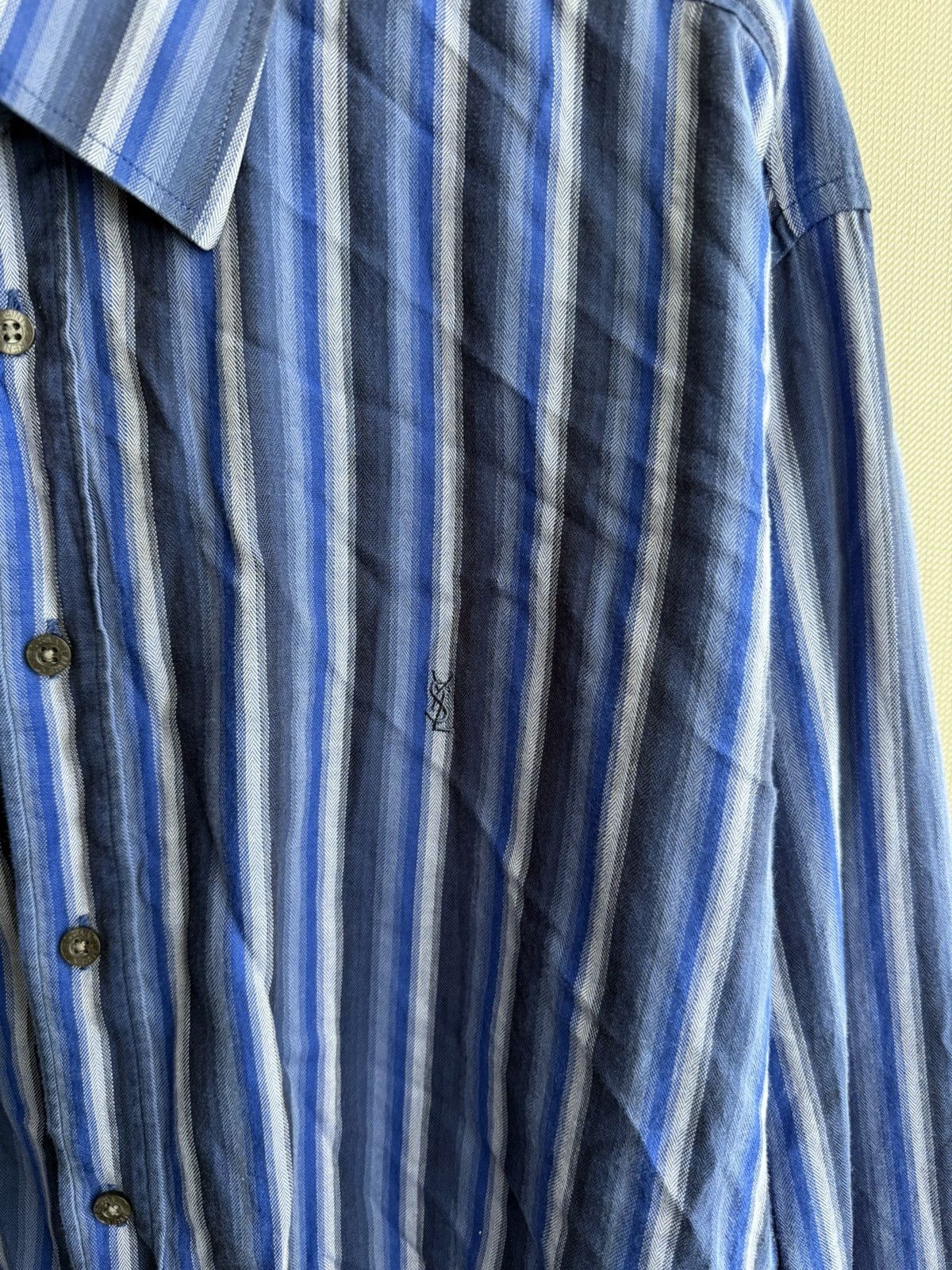 Yves Saint Laurent Vintage 90s Yves Saint Laurent shirt Size US L / EU 52-54 / 3 - 3 Thumbnail